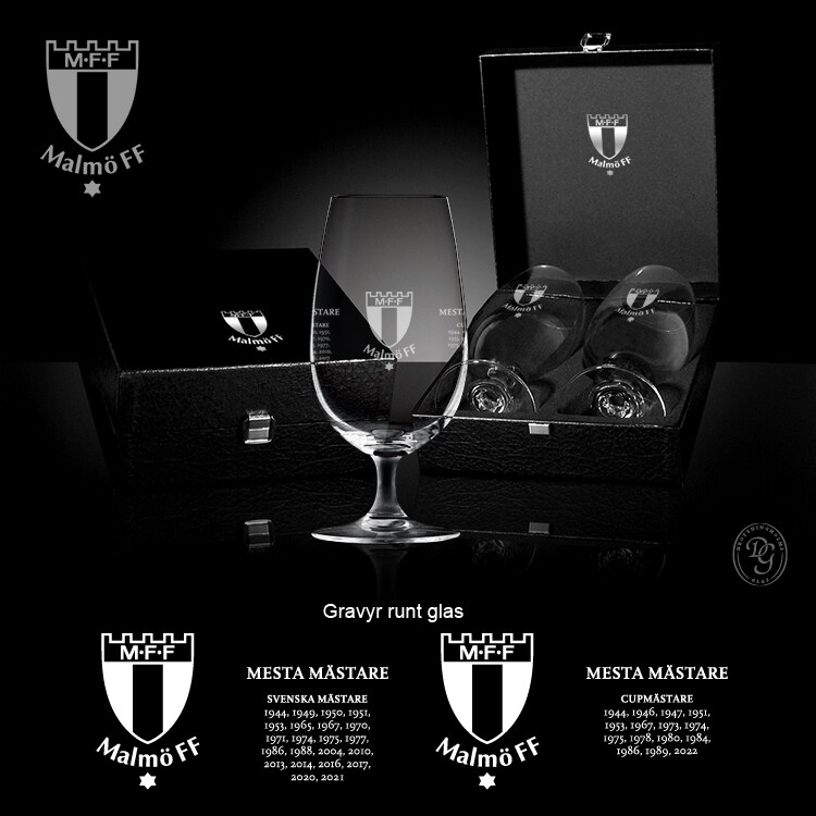 Ölglas 2-pack gravyr Mesta mästare 