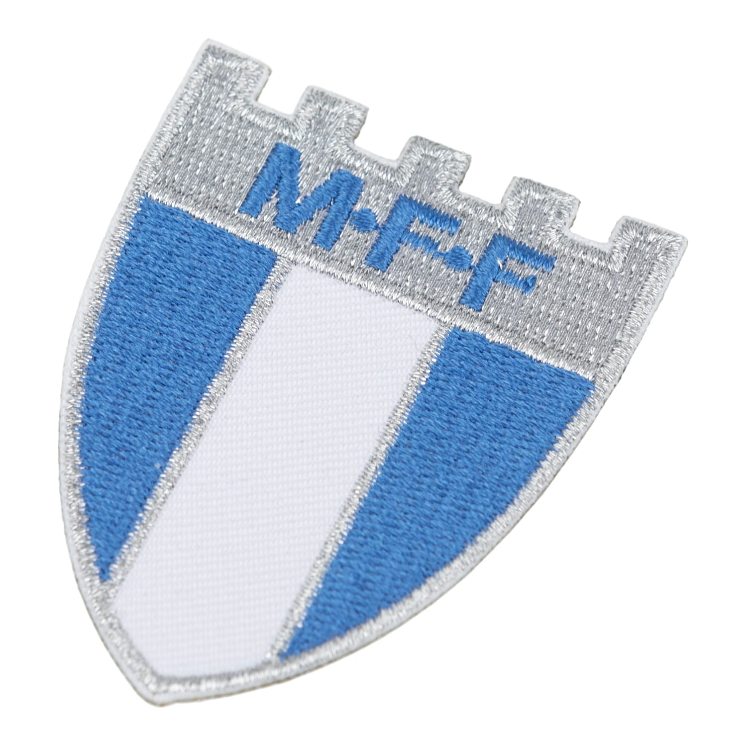 Tygmärke klubbmärke silver
