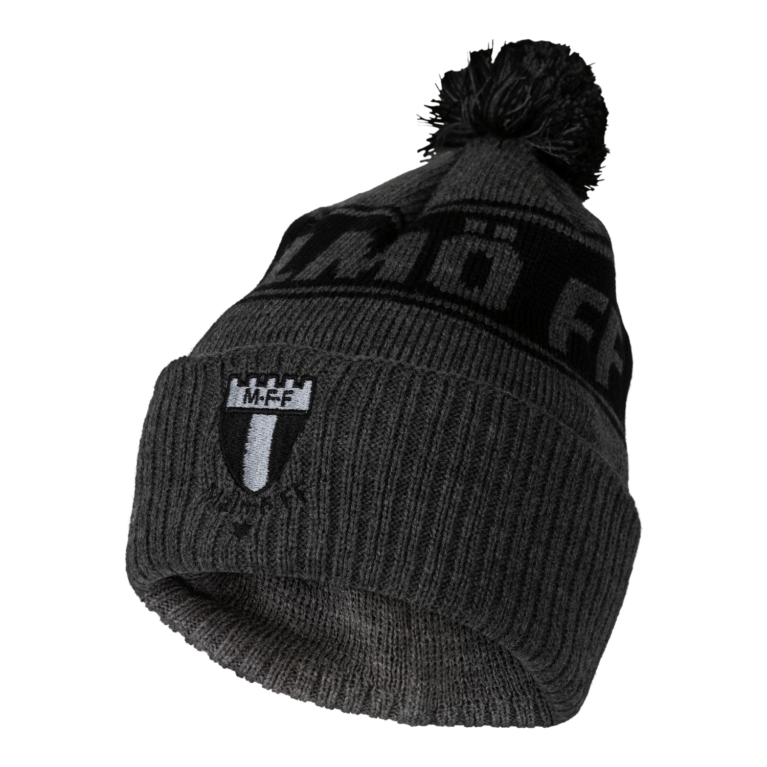 Mössa pompom Malmö FF grå