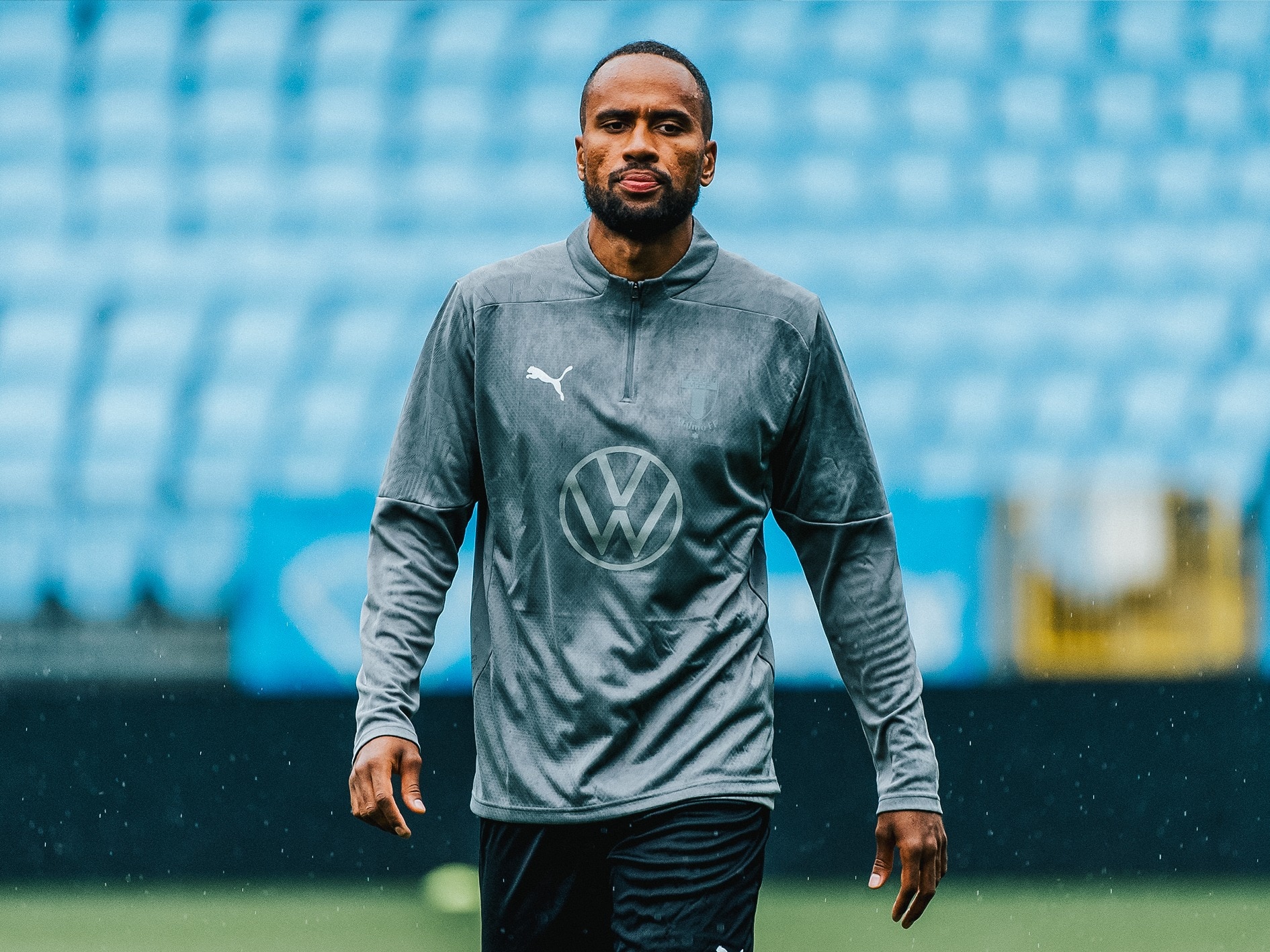 Puma teamFINAL Training 1/4 Zip Top cast iron/silver