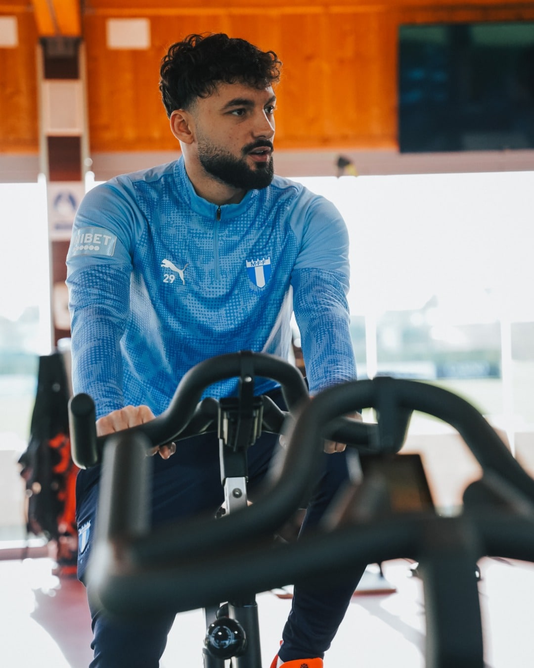 Puma teamCUP Training 1/4 Zip Top Jr Light blue 25