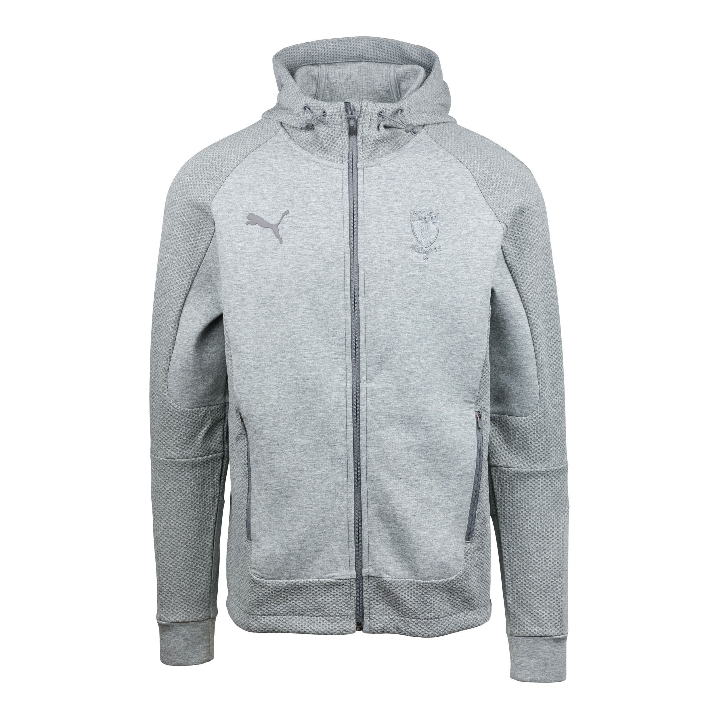 Puma teamcup ziphood grå logo