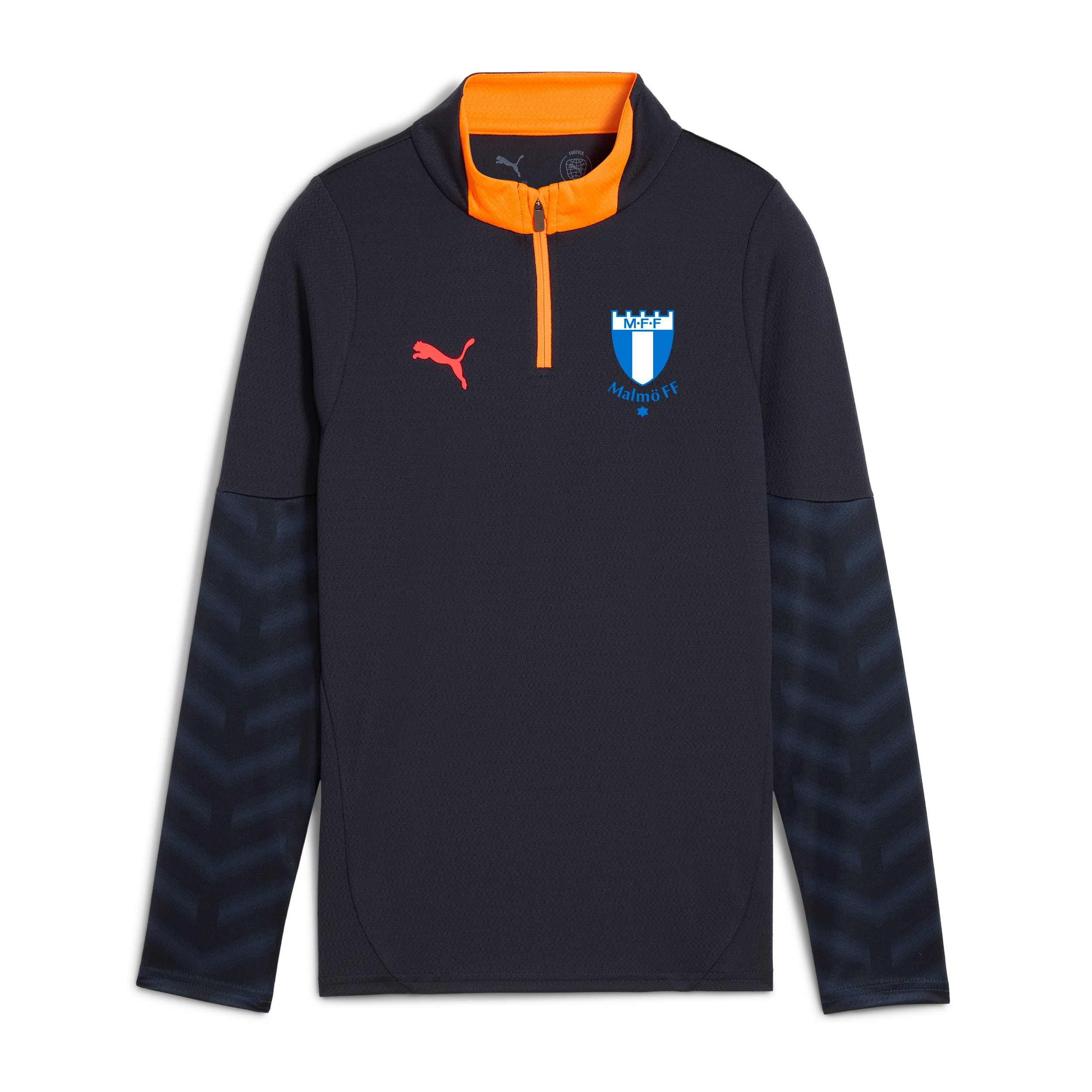 Puma individualCUP 1/4 Zip-Top jr New Navy-Glow 25