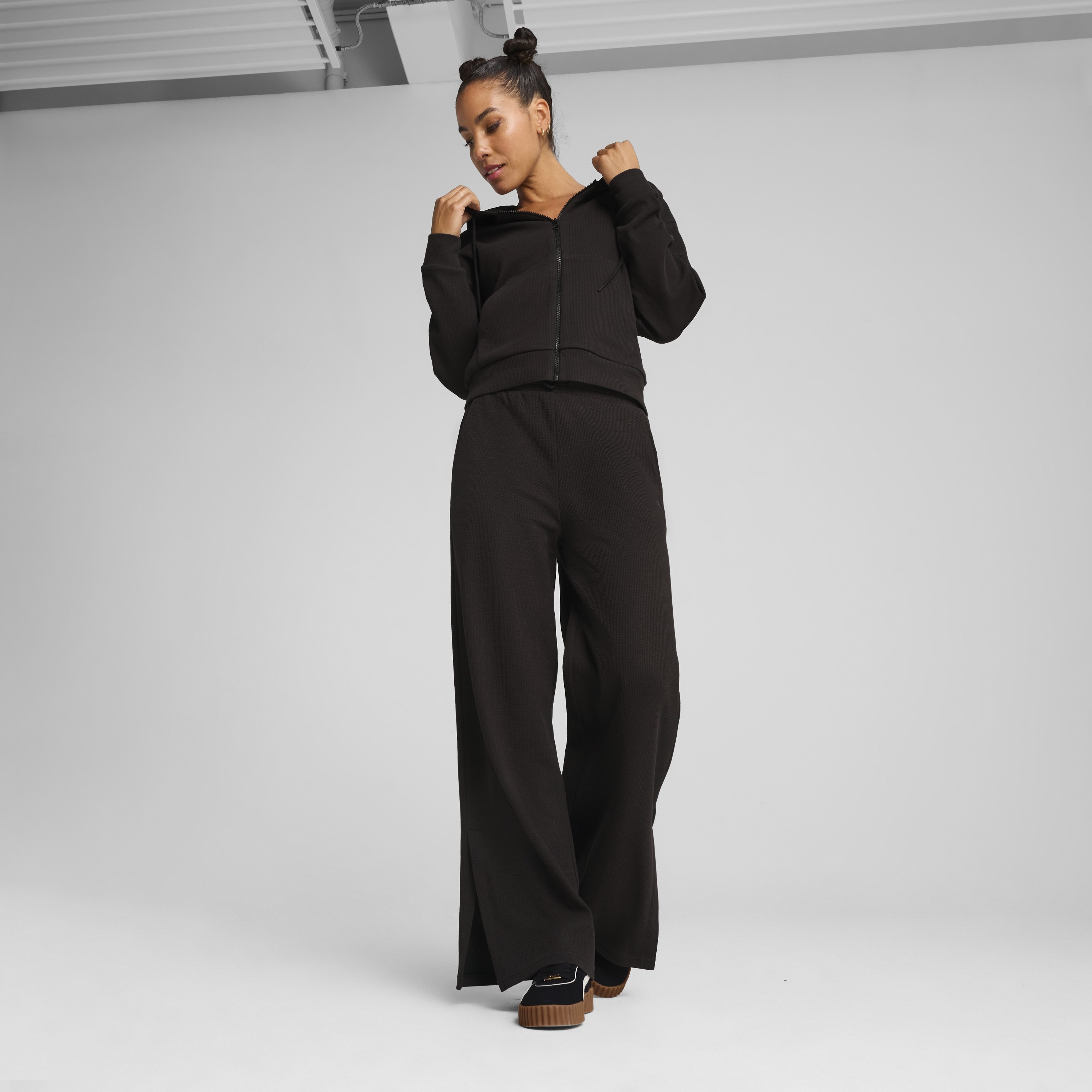 Puma HER Comfort High-Waist Straight Pants Black