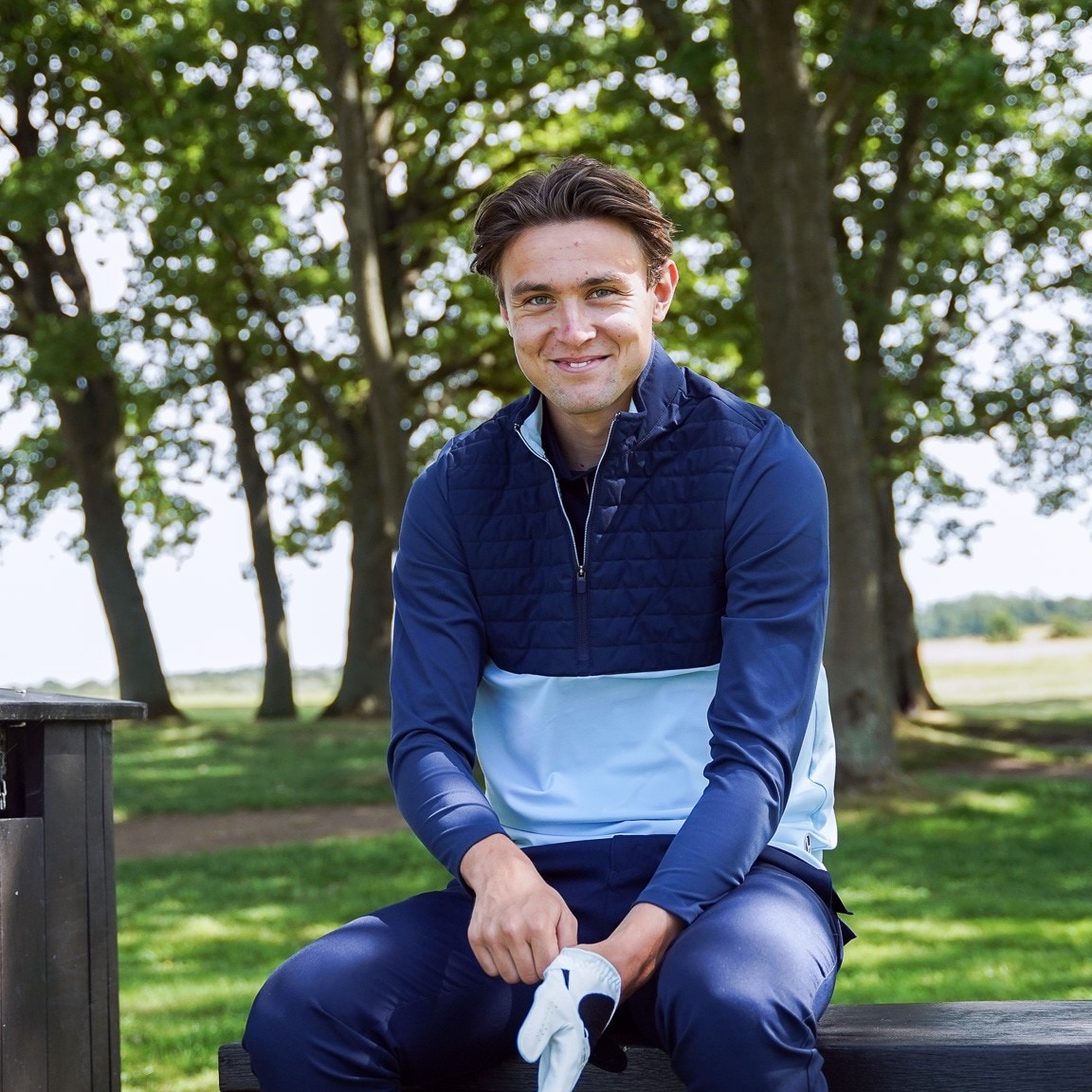 Puma Cloudspun Tech Hybrid 1/2 Zip Deep Navy