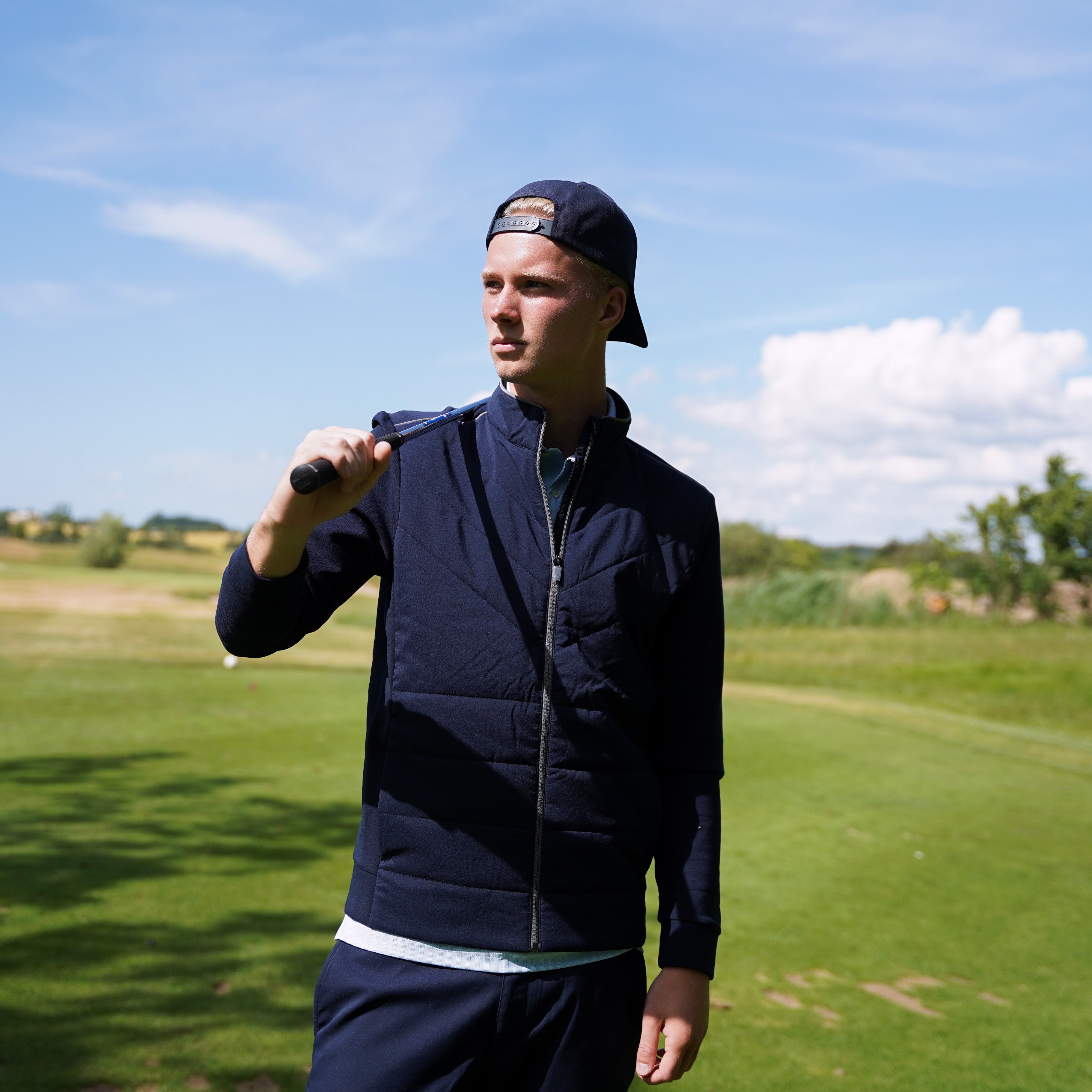 Puma Cloudspun Fleece Hybrid Vest Deep Navy