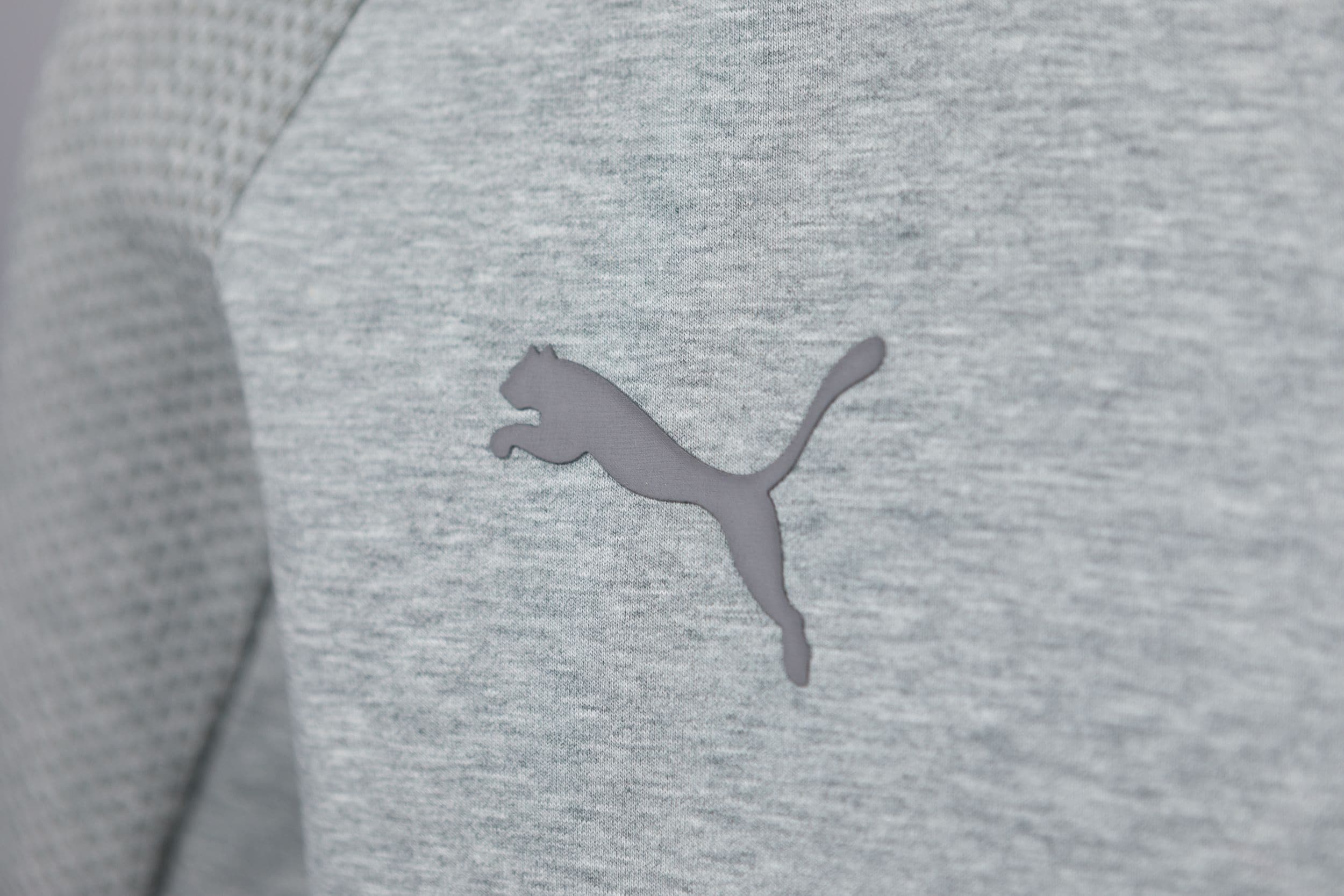 Puma teamcup ziphood grå logo