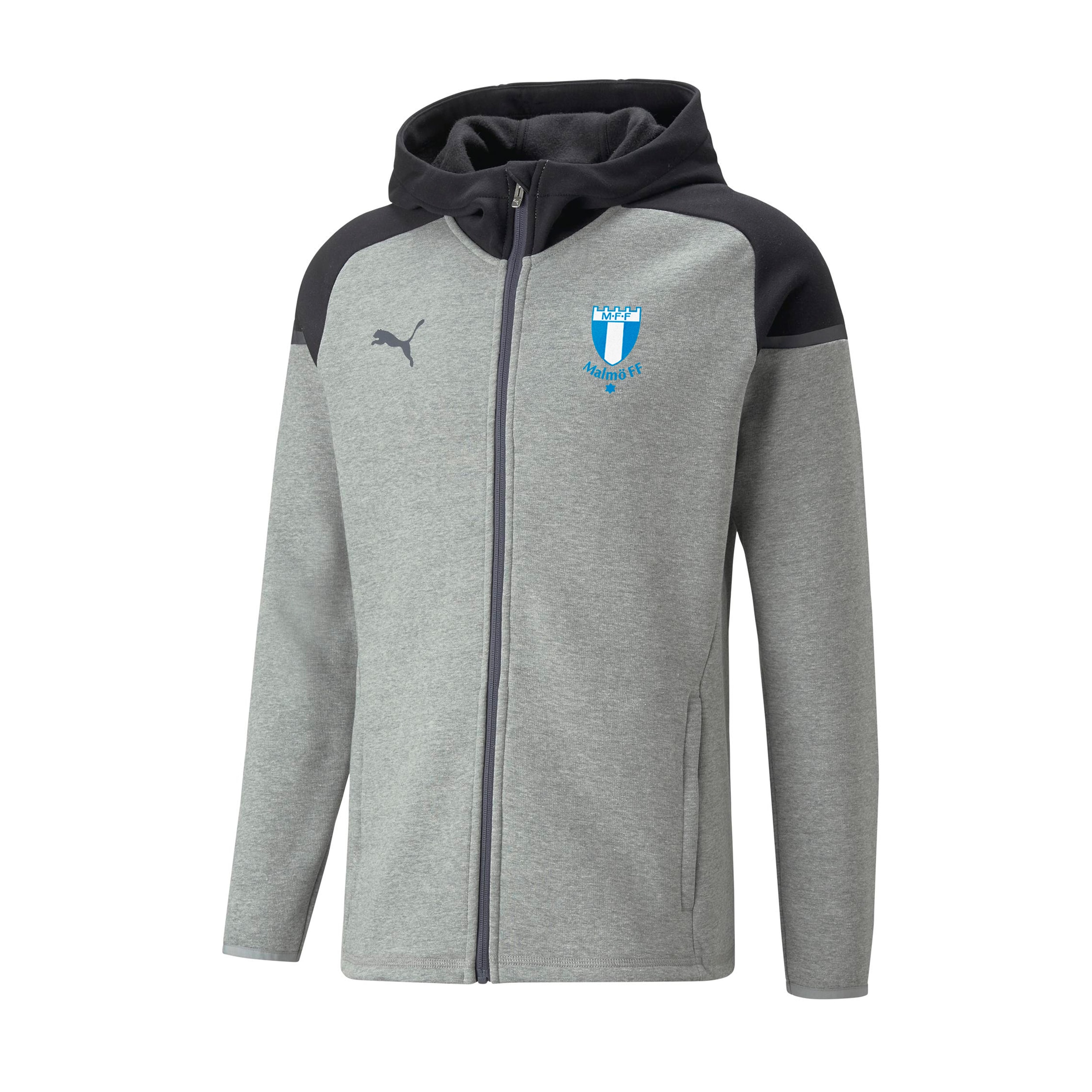 Puma teamCUP Casuals Hooded Jkt grå