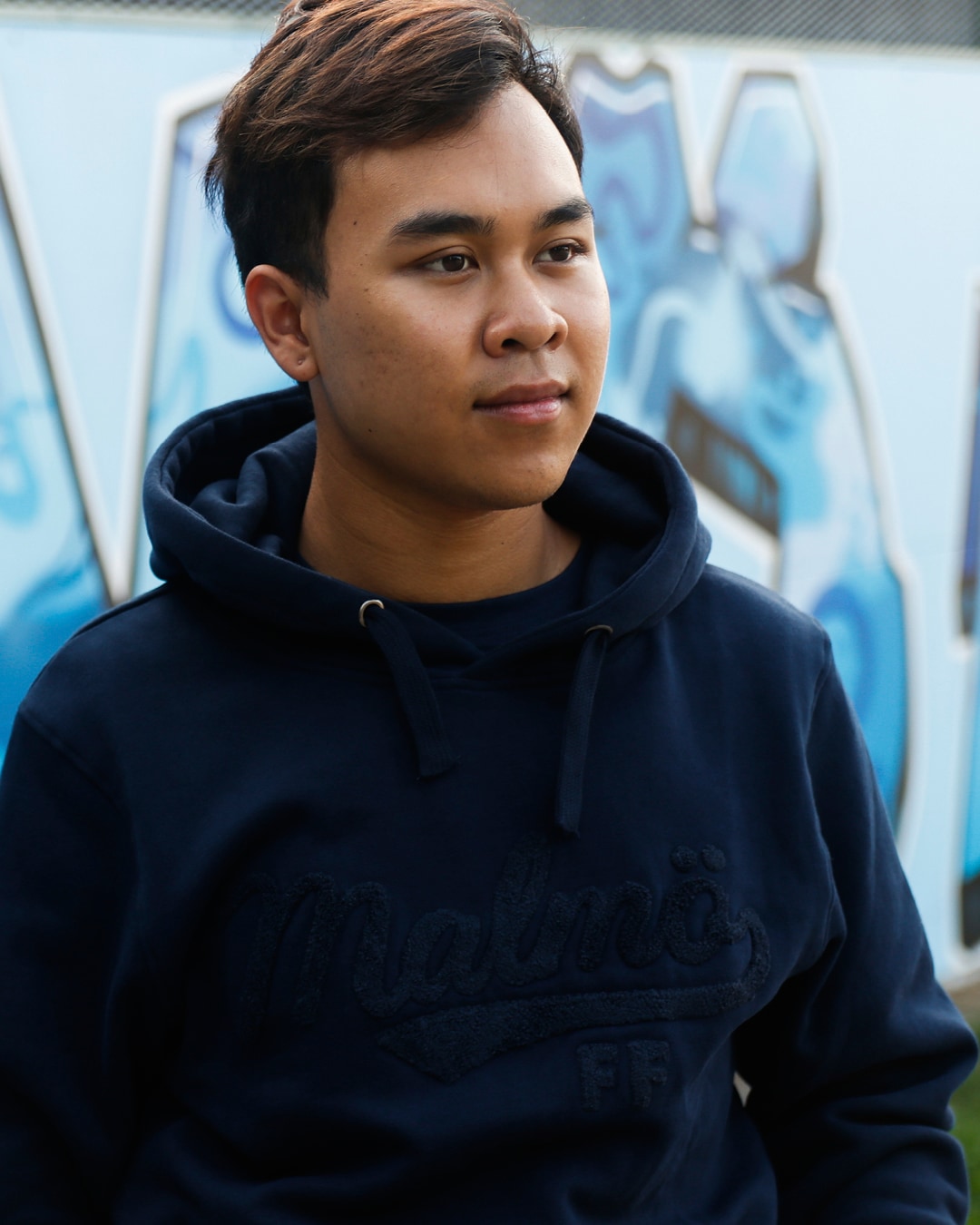 Hood marin frotte