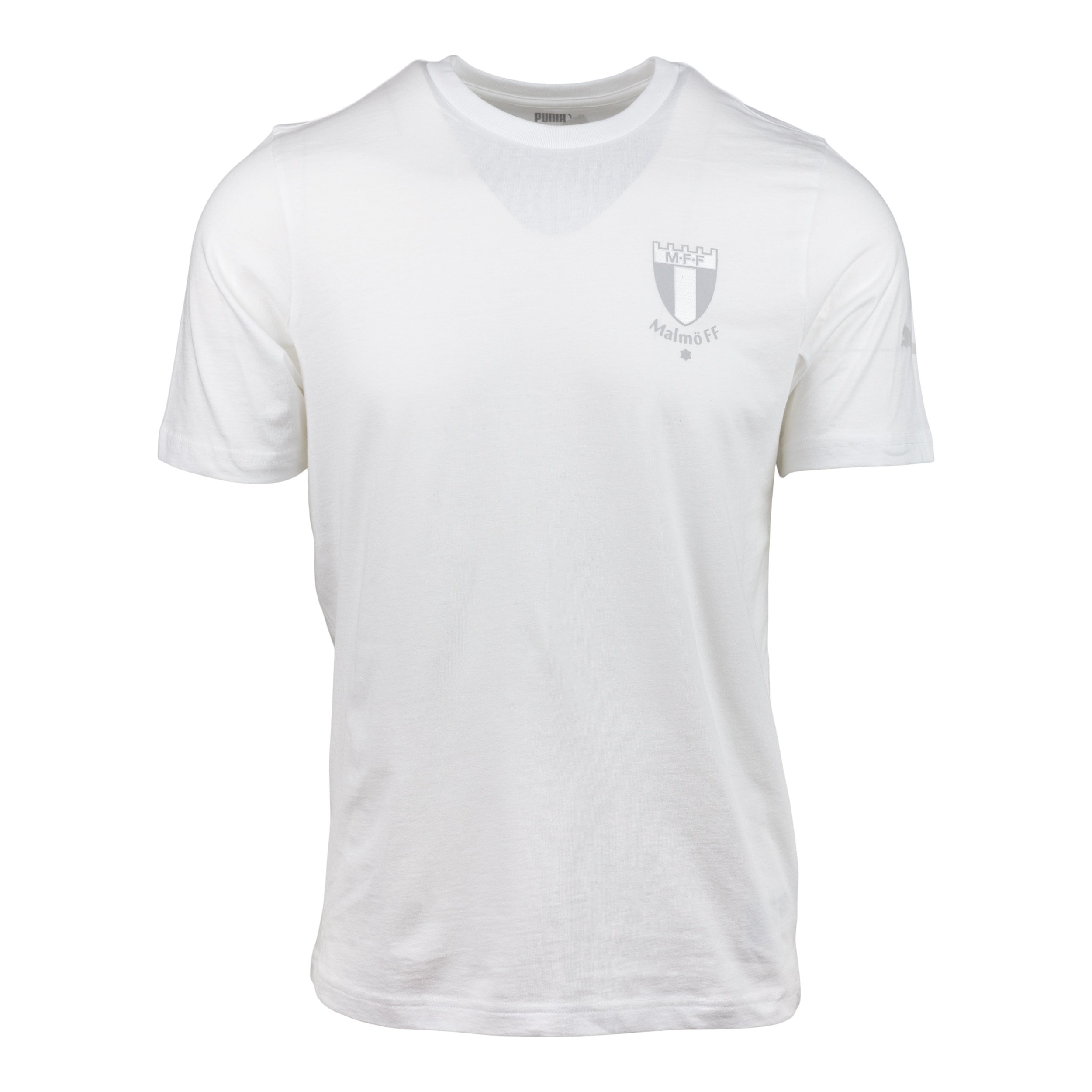 Puma t-shirt vit logo ton i ton