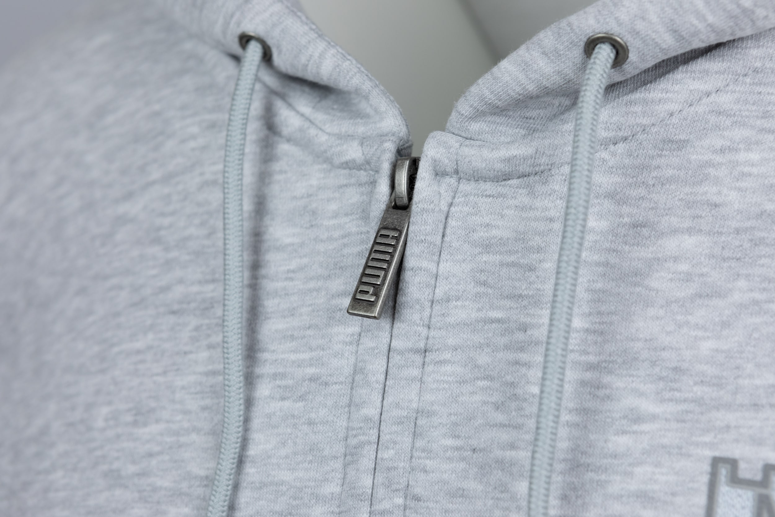 Puma FZ Hoodie grå ton i ton