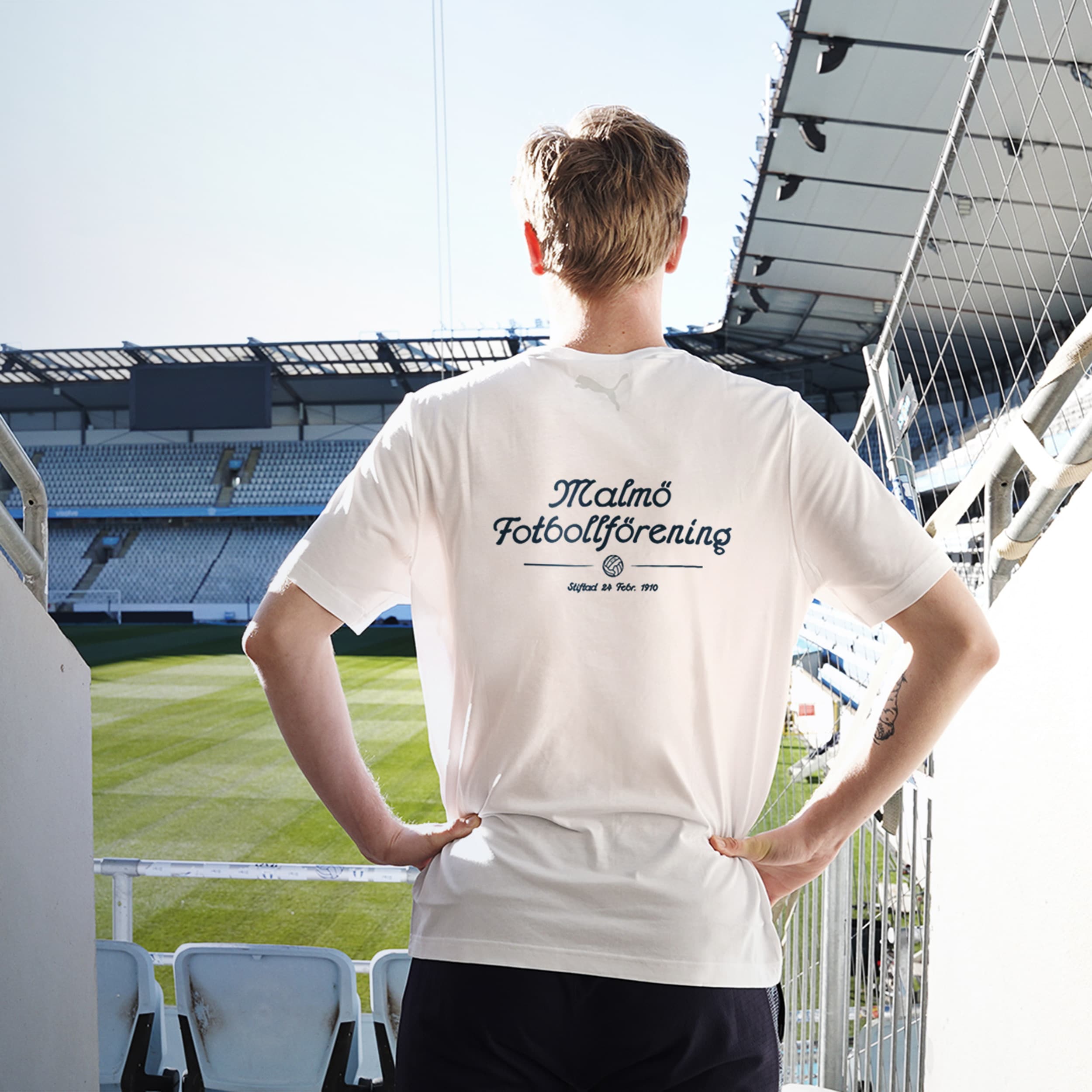 T-shirt vit Malmö fotbollförening 24 feb