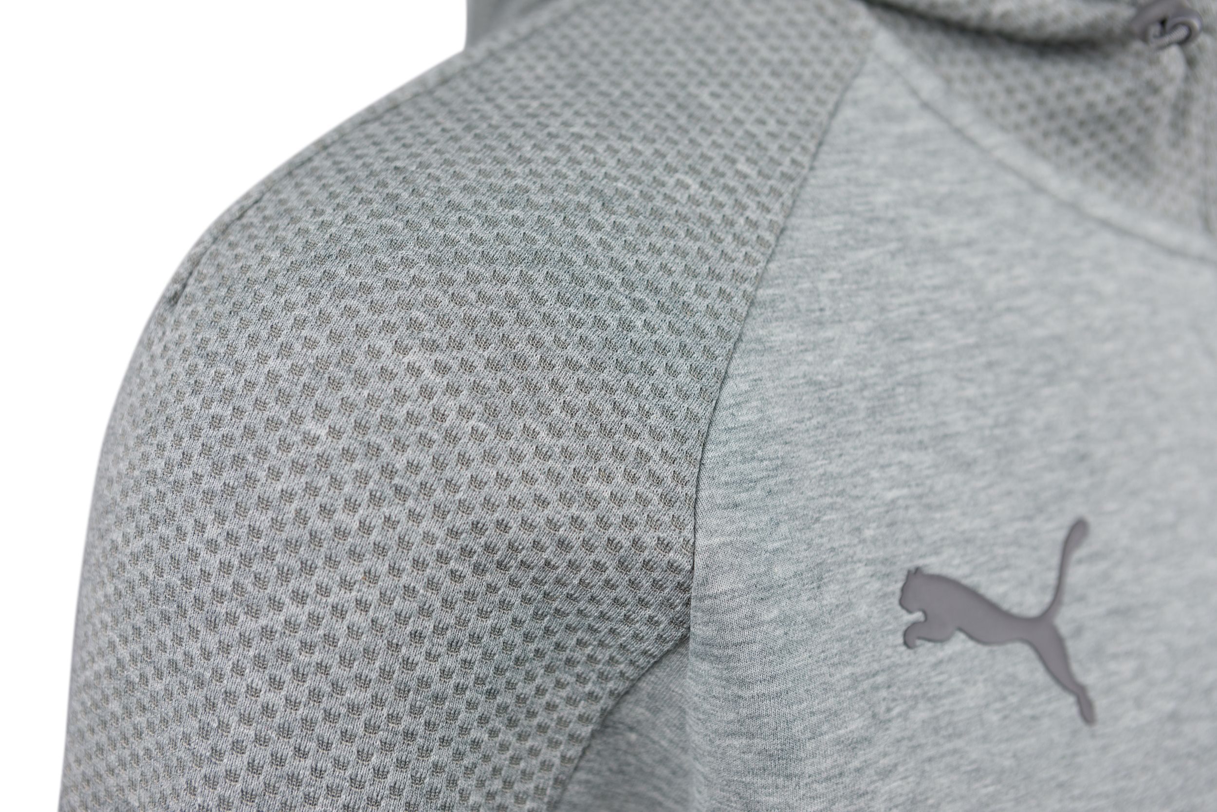 Puma teamcup ziphood grå logo