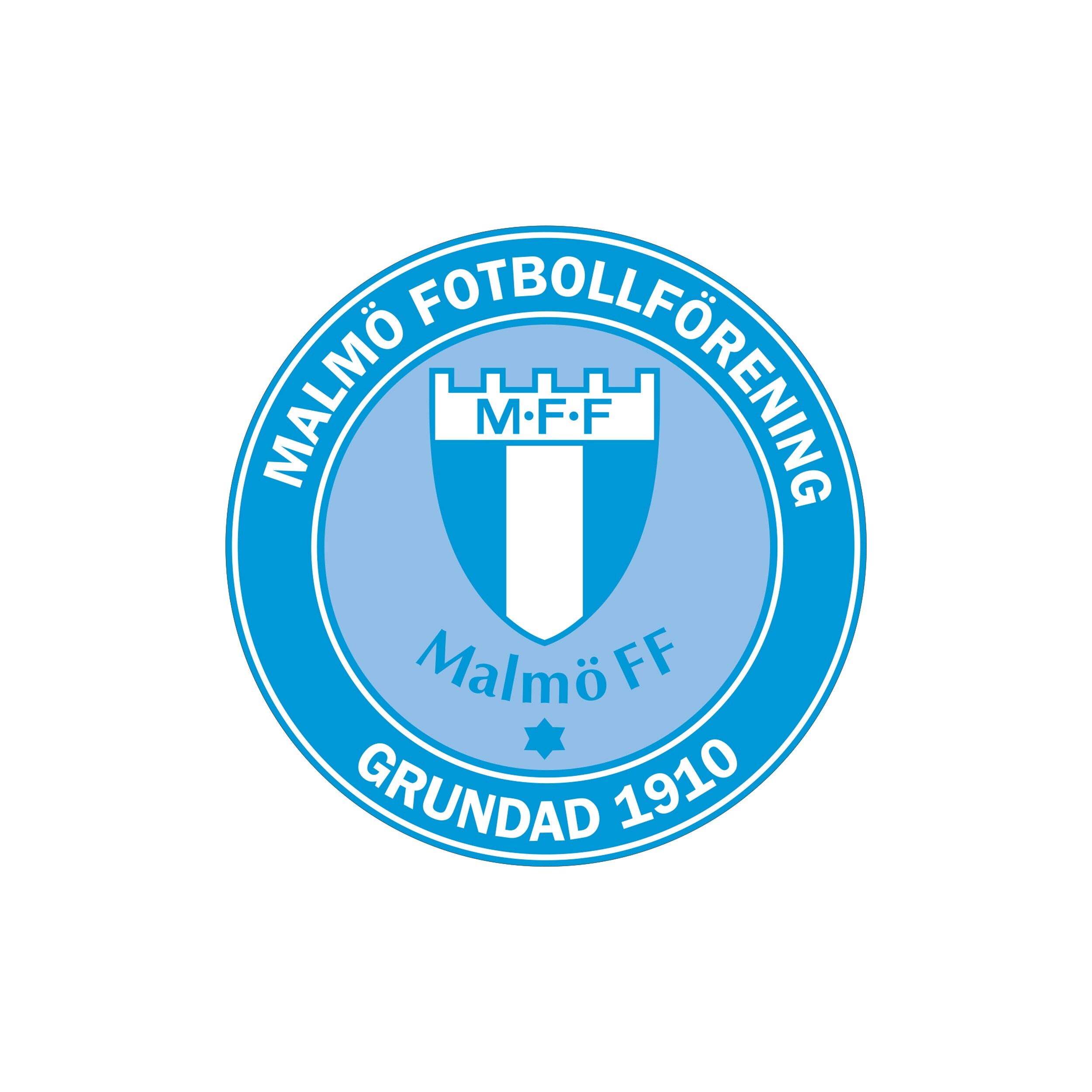 Klistermärke rund Malmö Fotbollförening