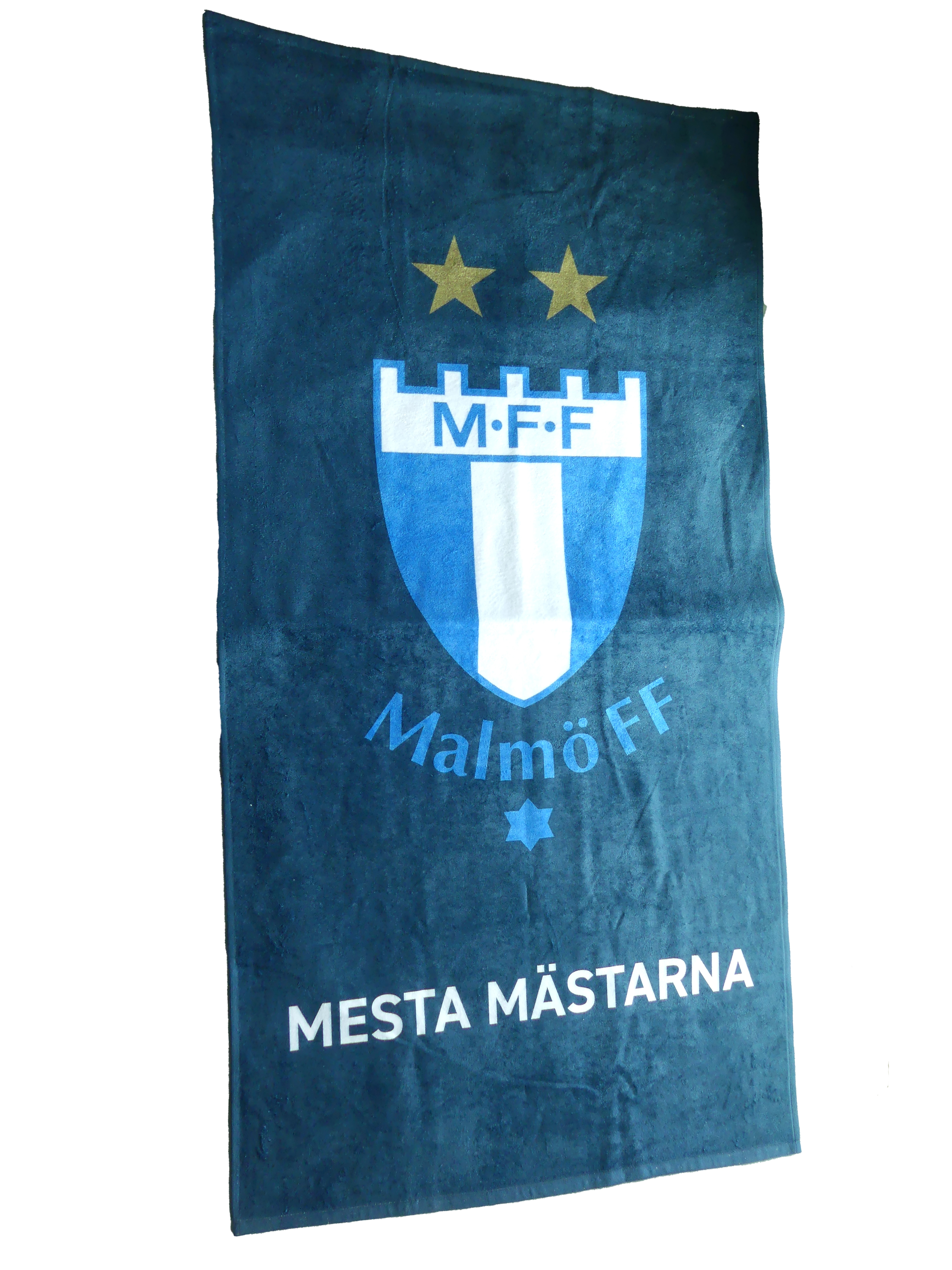Handduk marinblå Mesta mästarna 70x140