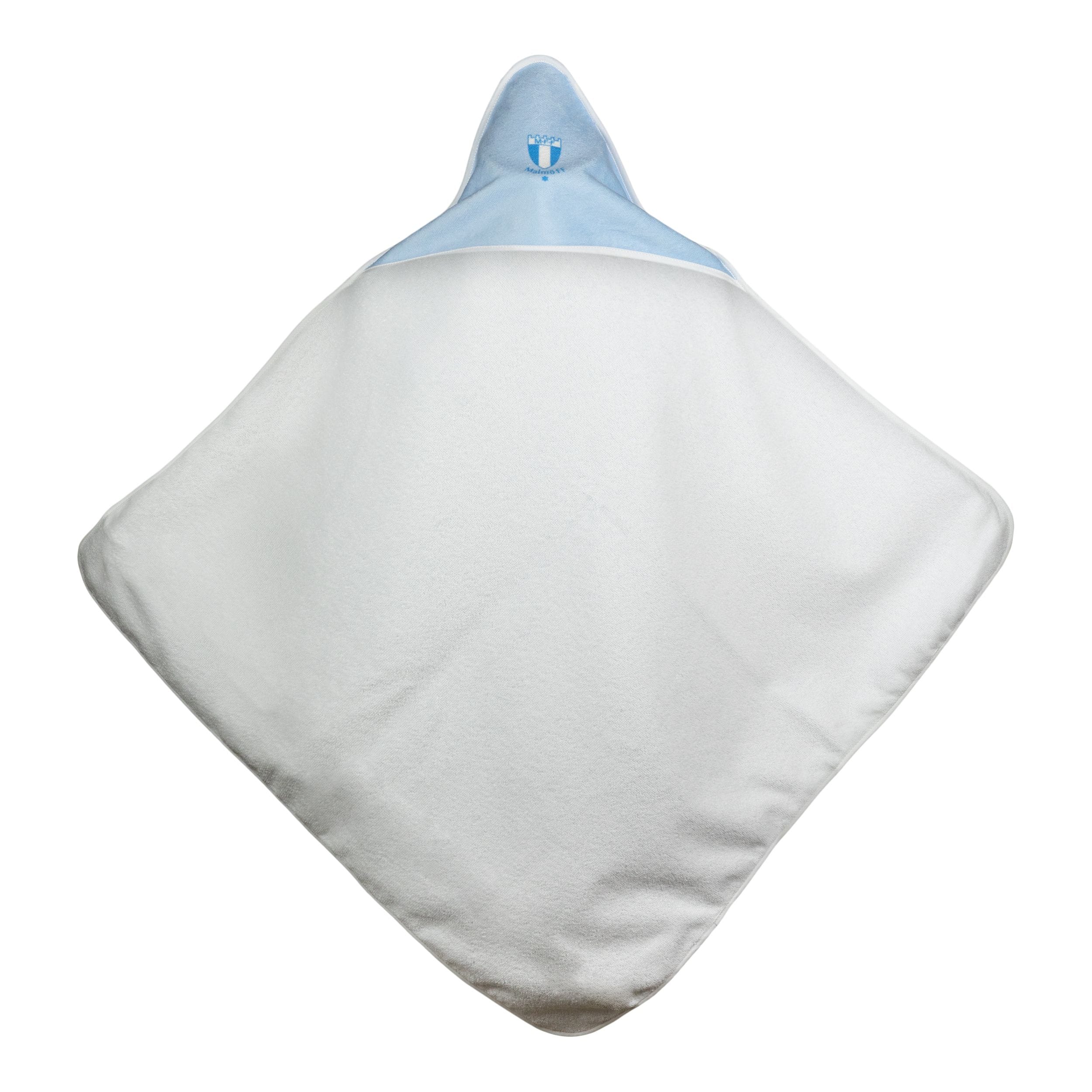 Handduk baby med printad huva 