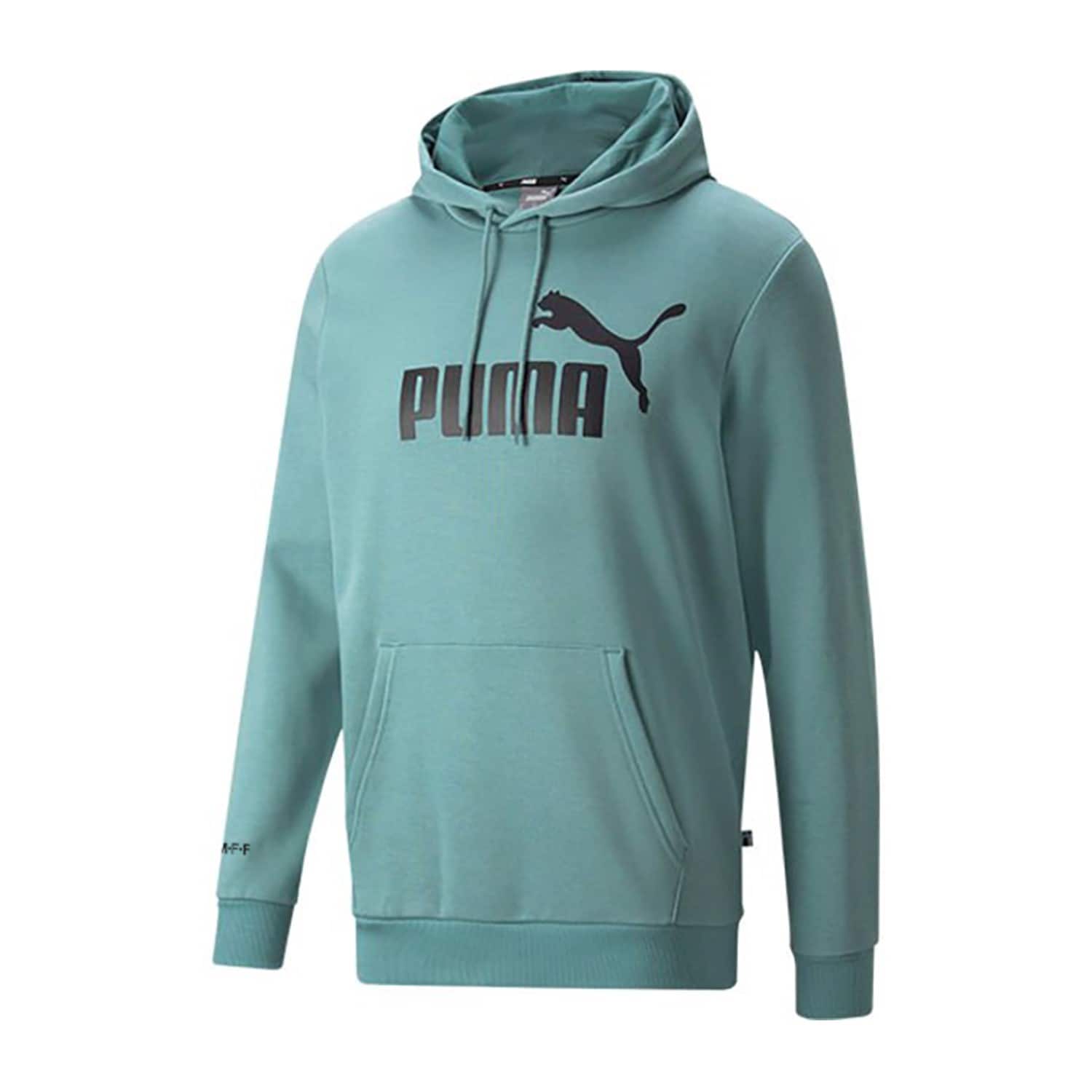 Puma ess big logo hoodie blue