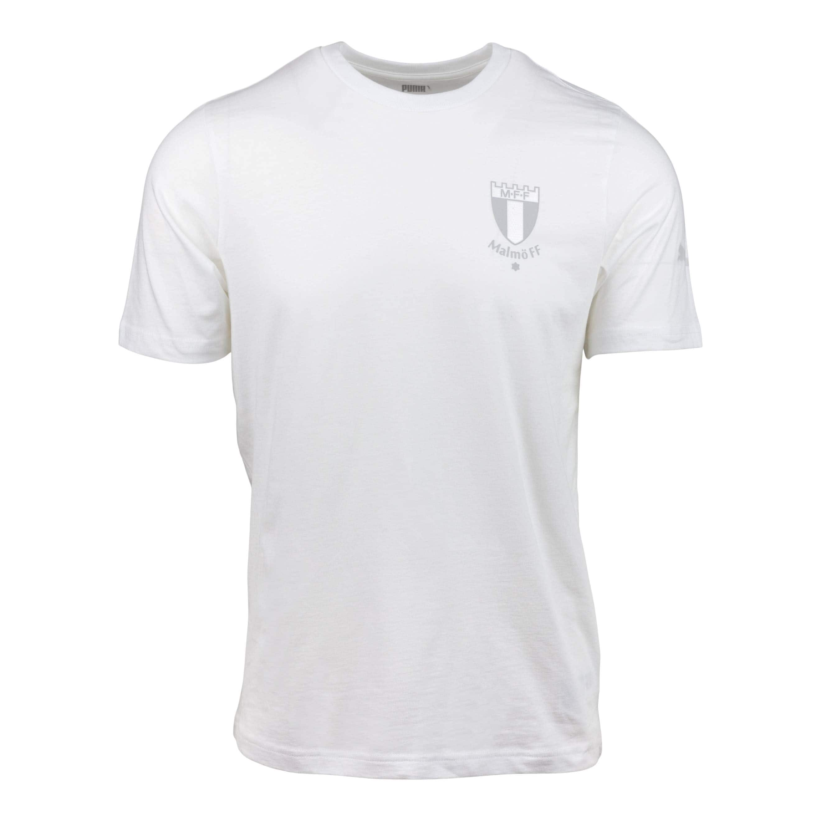 Puma t-shirt vit logo ton i ton