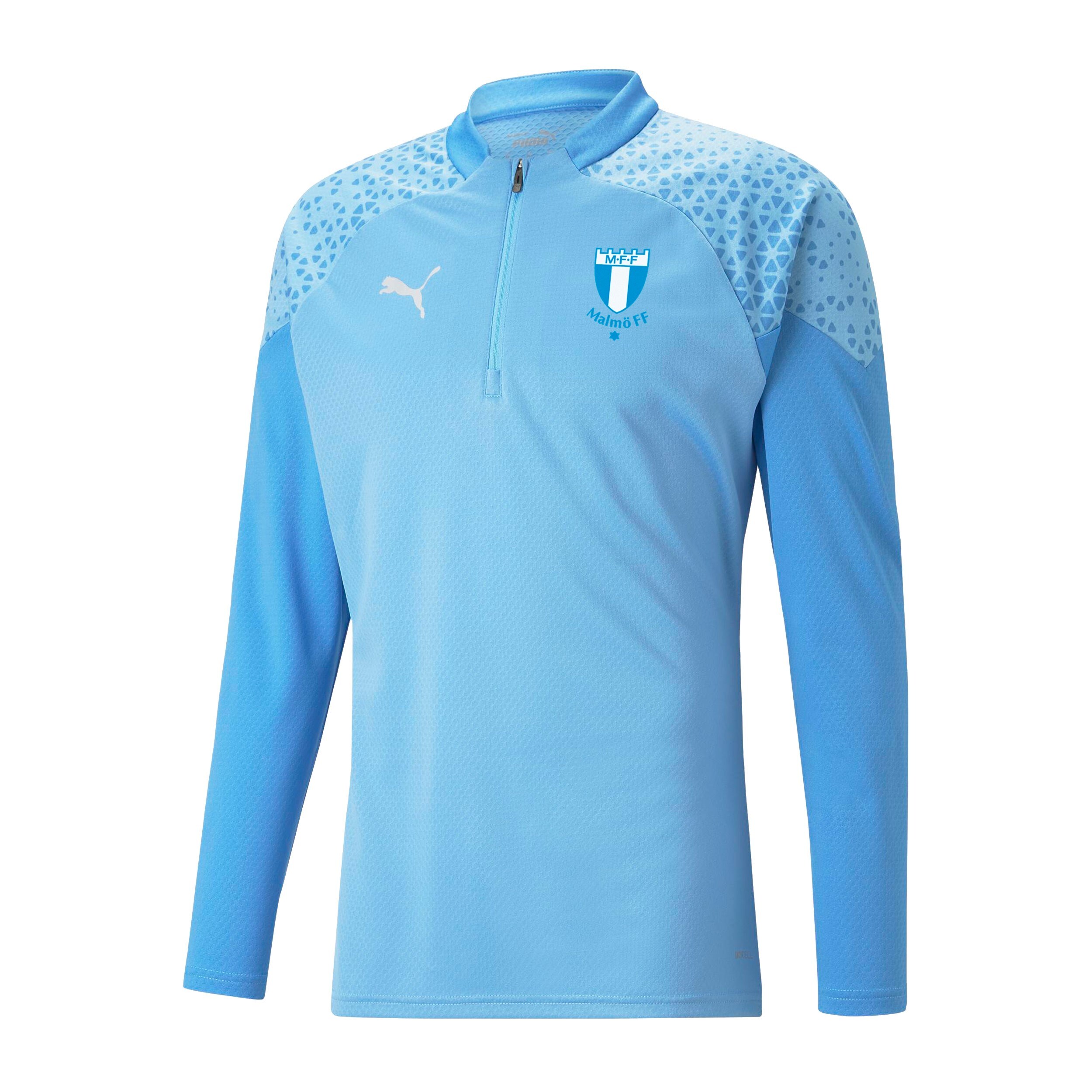 Puma teamCUP Tr 1/4 Zip Top ljusblå