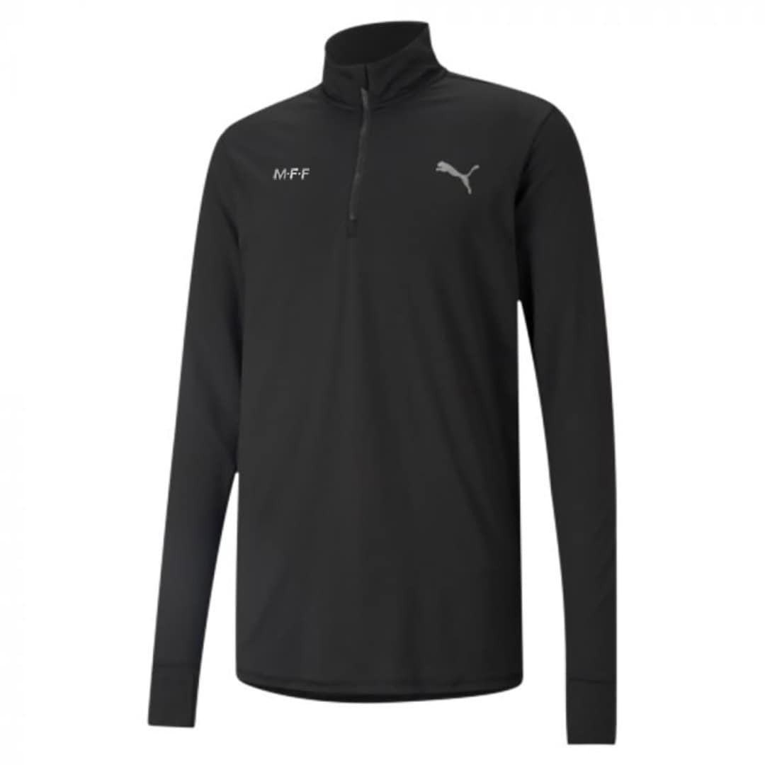 Puma run favorite 1/4 zip svart