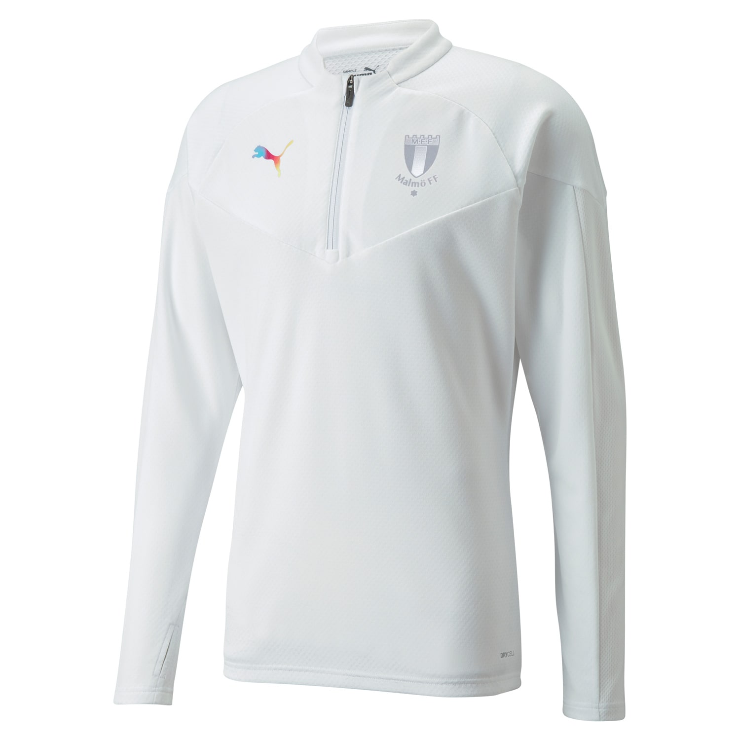 Puma barn individualFINAL 1/4 Zip Top vit