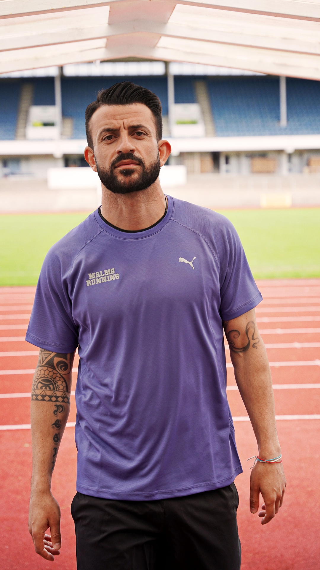 Puma M RUN VELOCITY TEE (POLY) Blue Crystal 