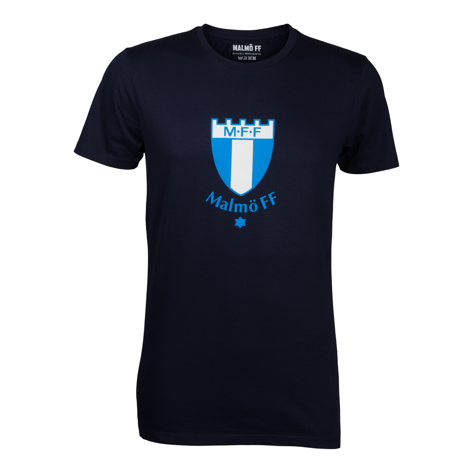 T-shirt stor logo marinblå