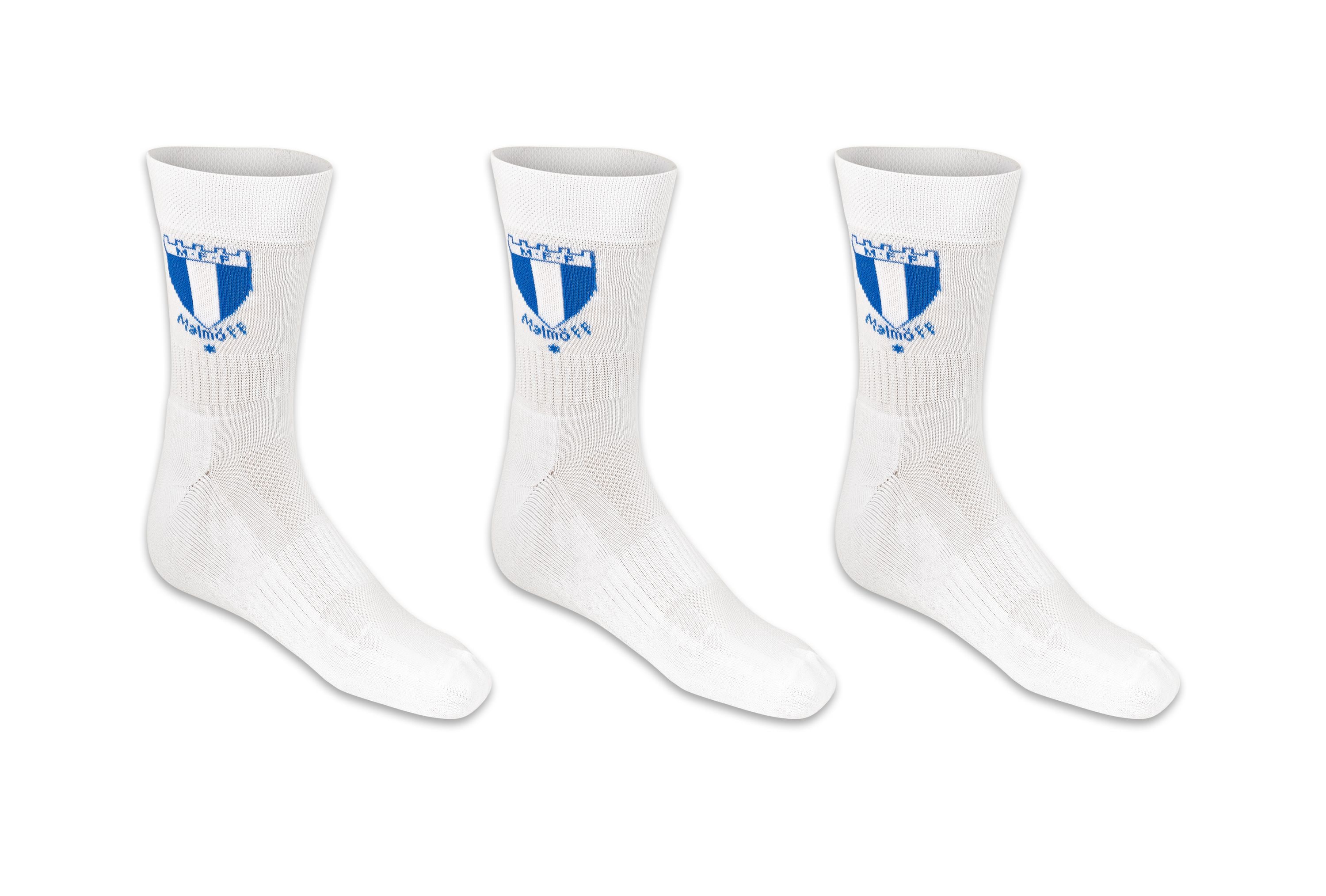 3-pack sportstrumpor vita