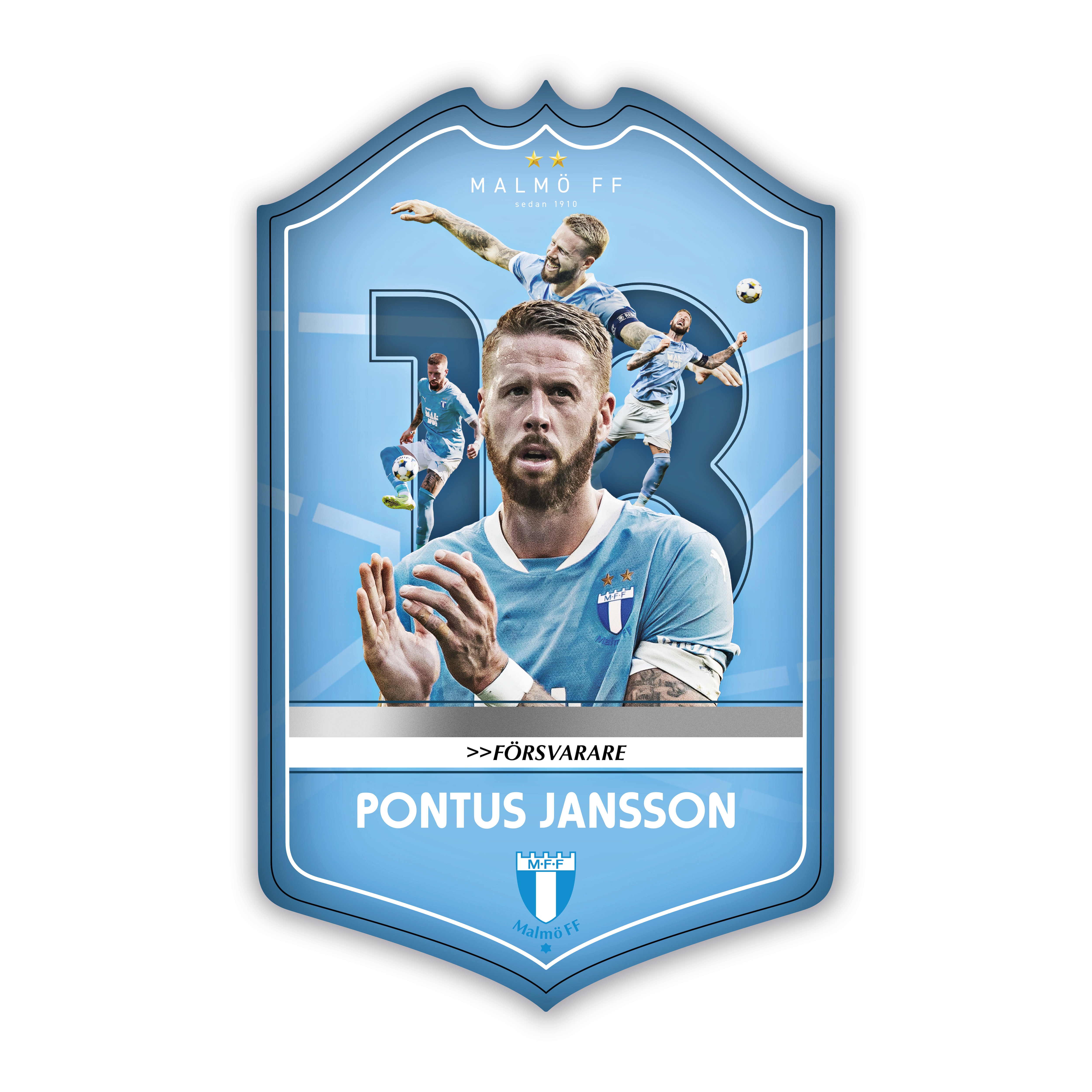 Klubbmärkessköld Medium 29cm