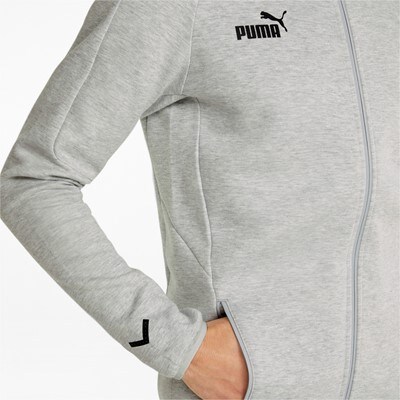 Puma teamfinal ziphood grå