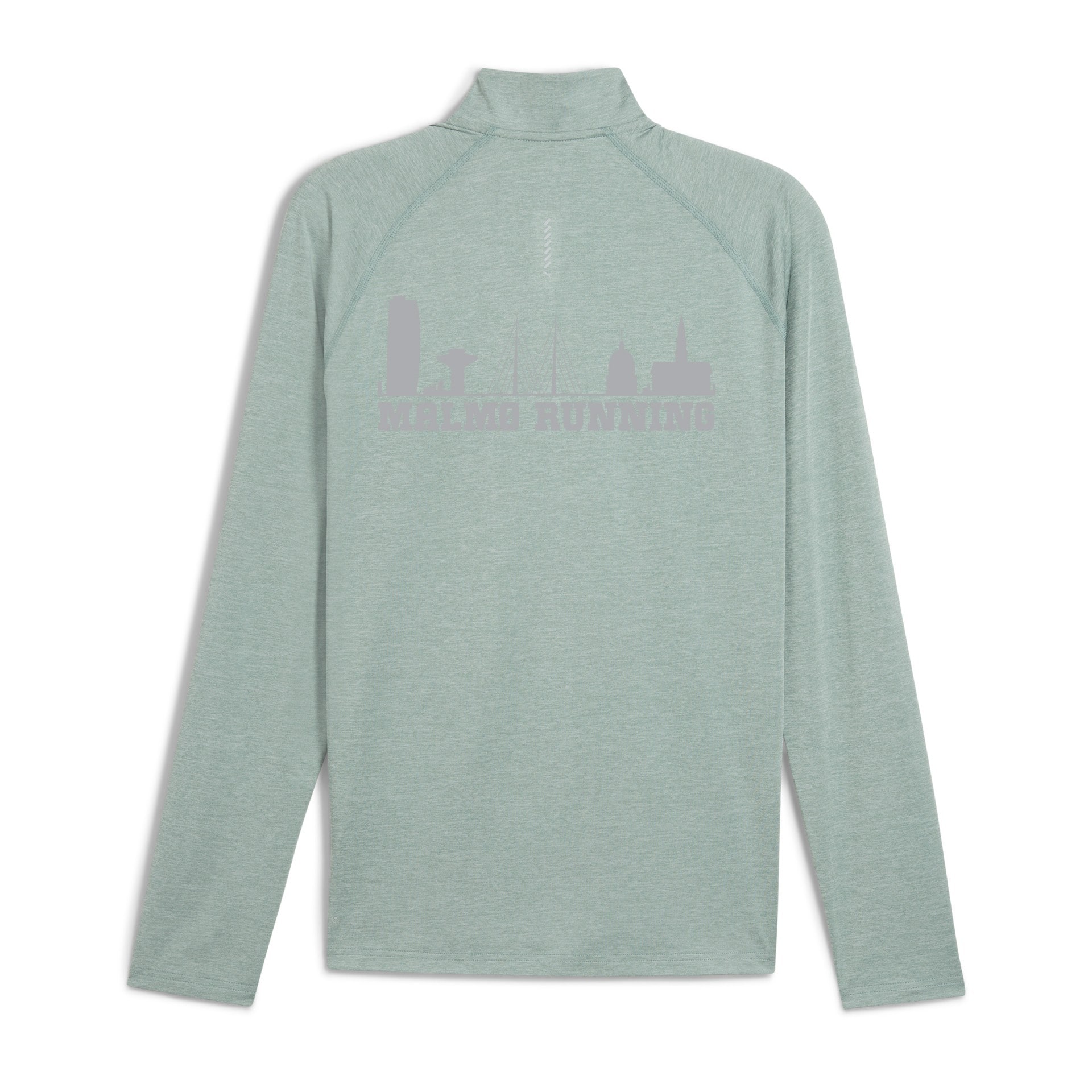 Puma M RUN VELOCITY CLOUDSPUN 1/4 ZIP Green 