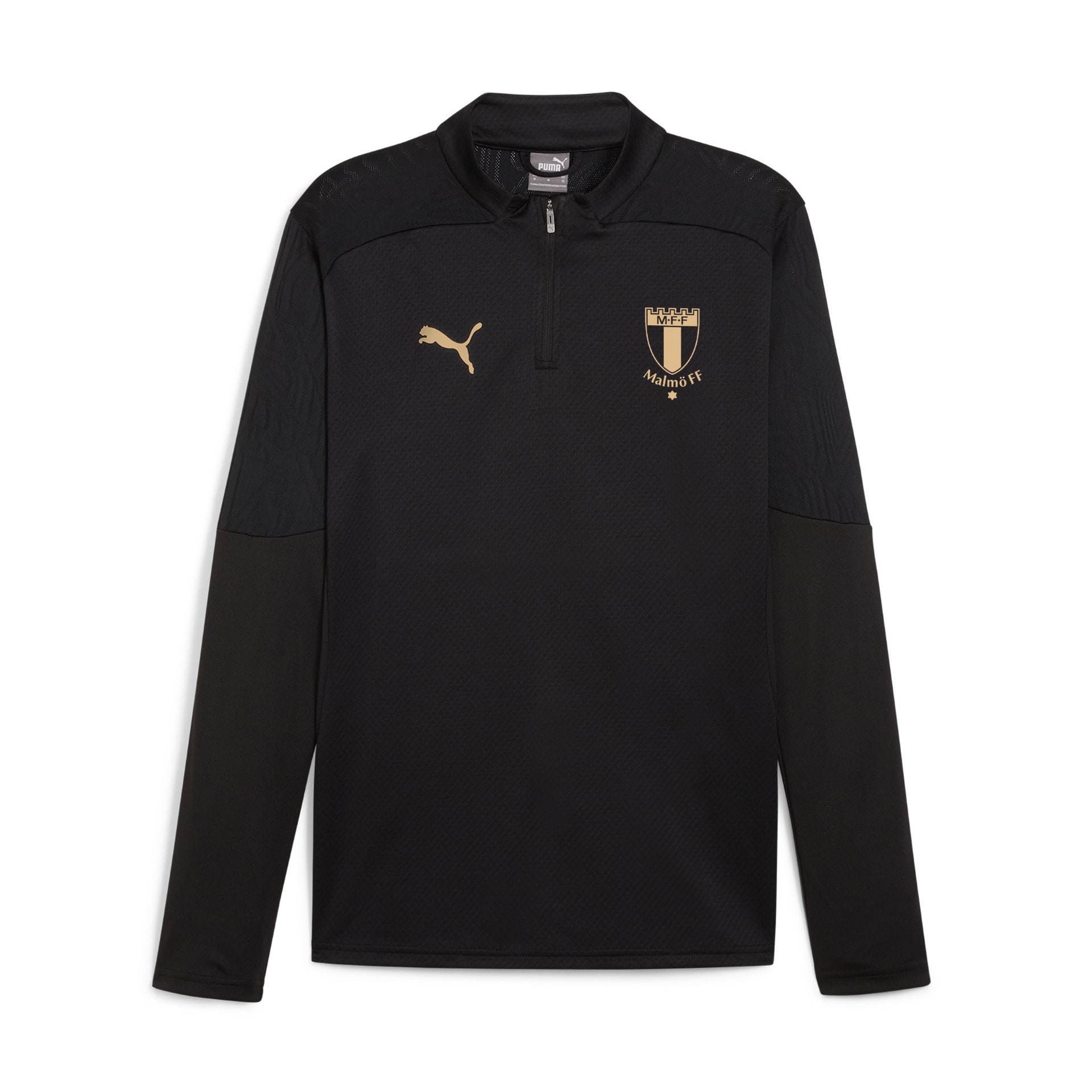 Puma teamFINAL Training 1/4 Zip Top black/gold