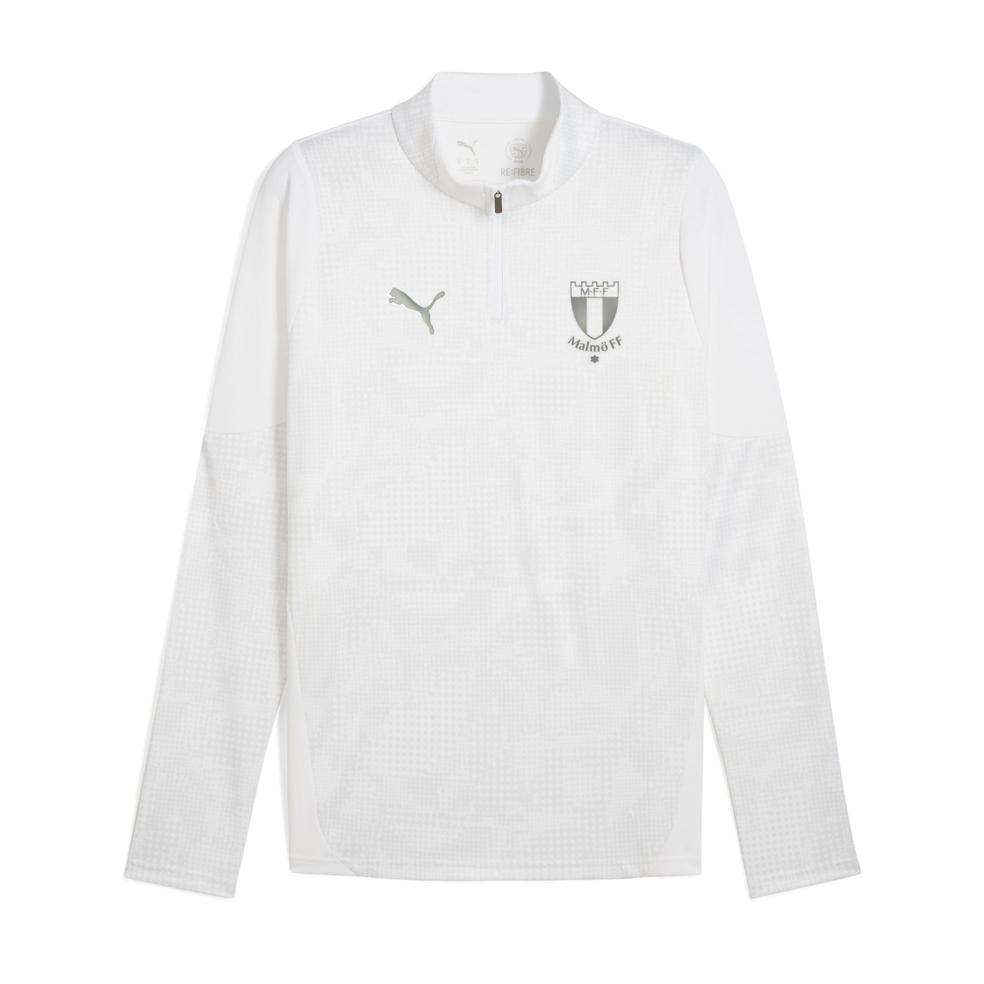 Puma teamCUP Training 1/4 Zip Top White 25