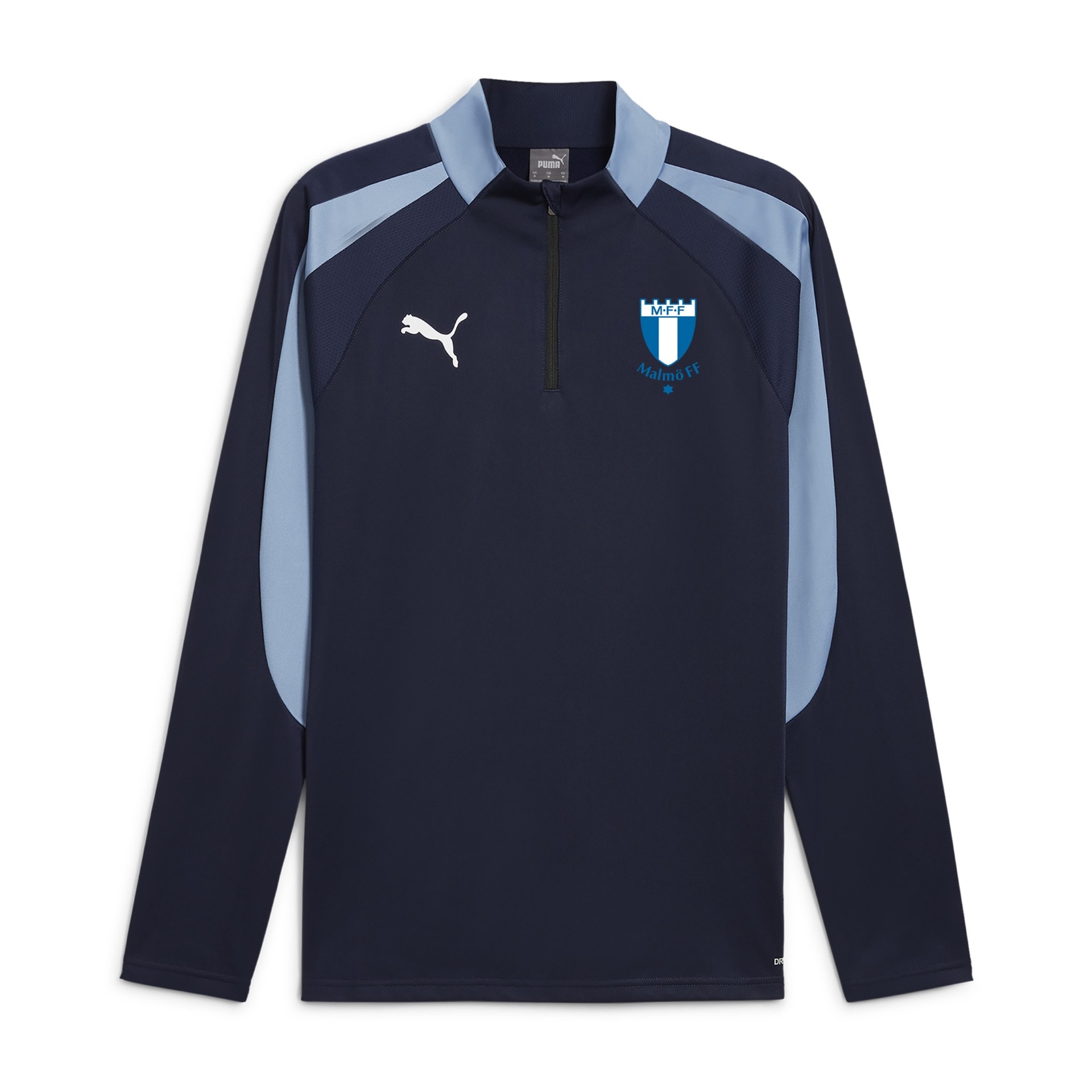 Puma IndividualLIGA 1/4 Zip Top Navy-Zen Blue