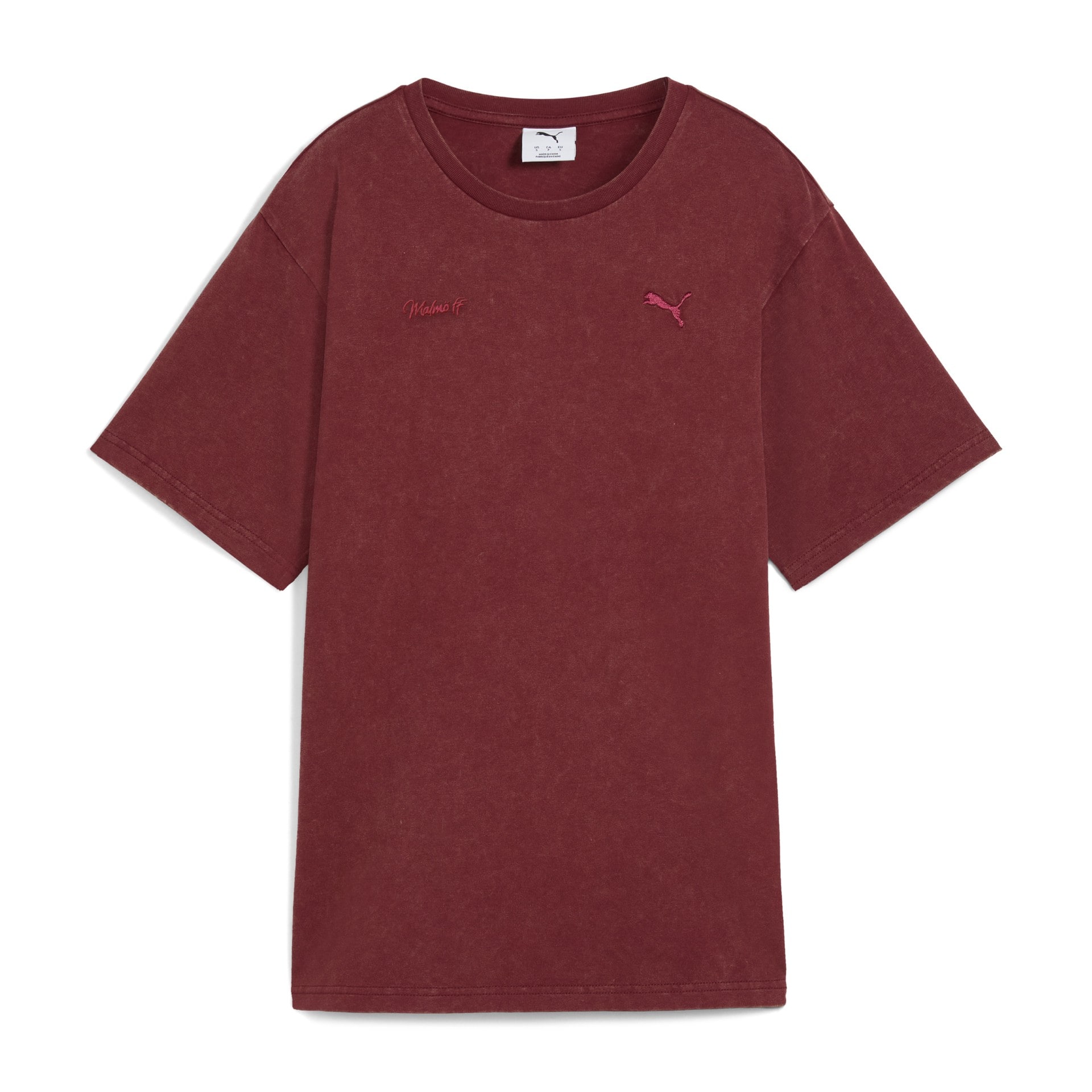 Puma W  ESS ELEVATED Relaxed Wash Tee Ruby Shimm