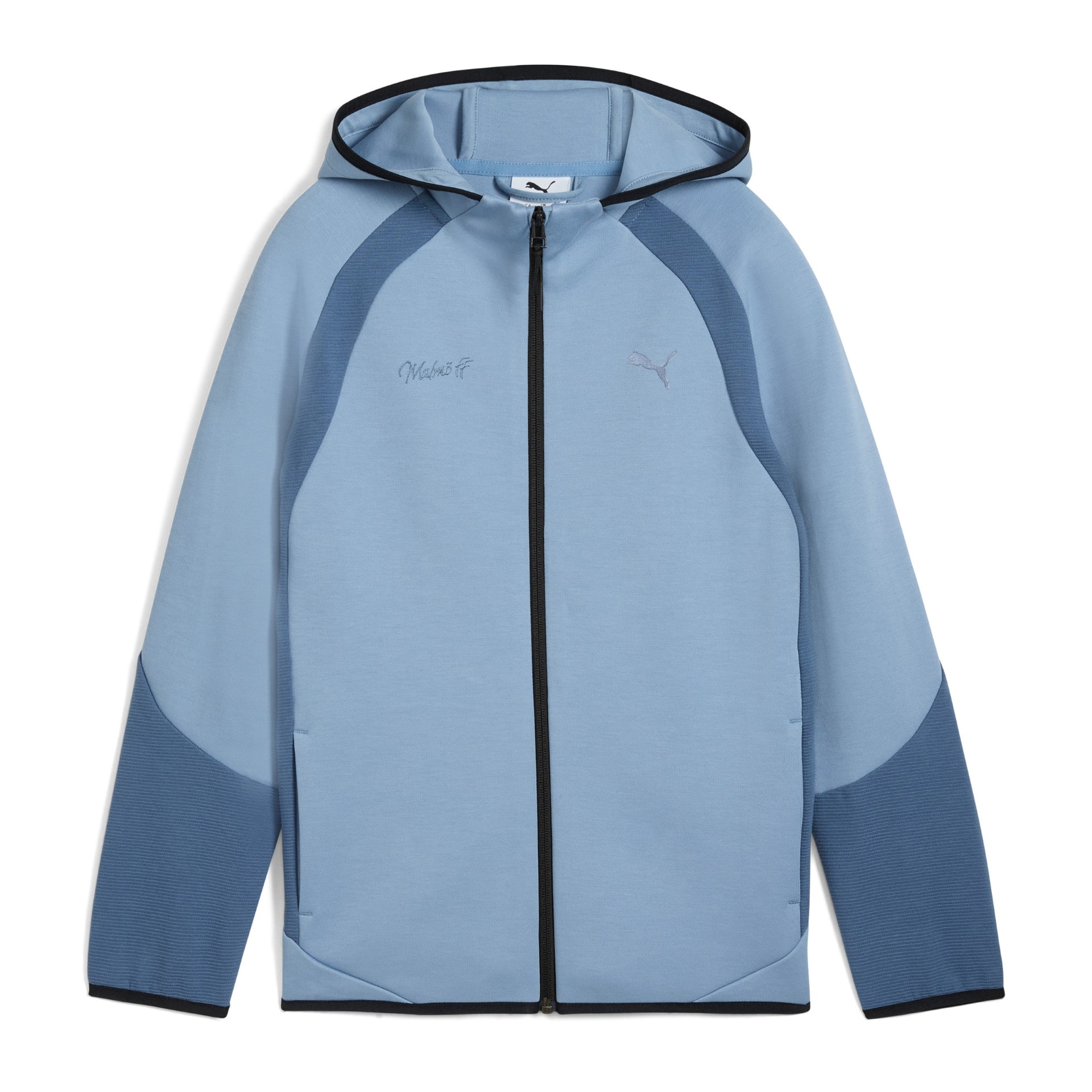 Puma EVOSTRIPE Full-Zip Hoodie Jr DK B Cool Blue