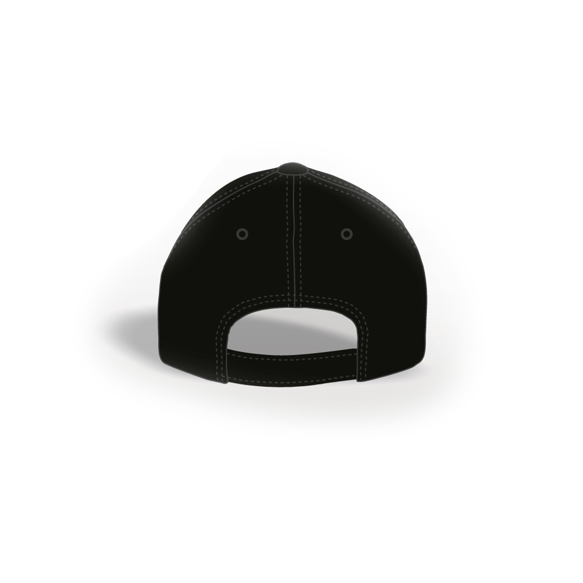 Keps svart rund 23
