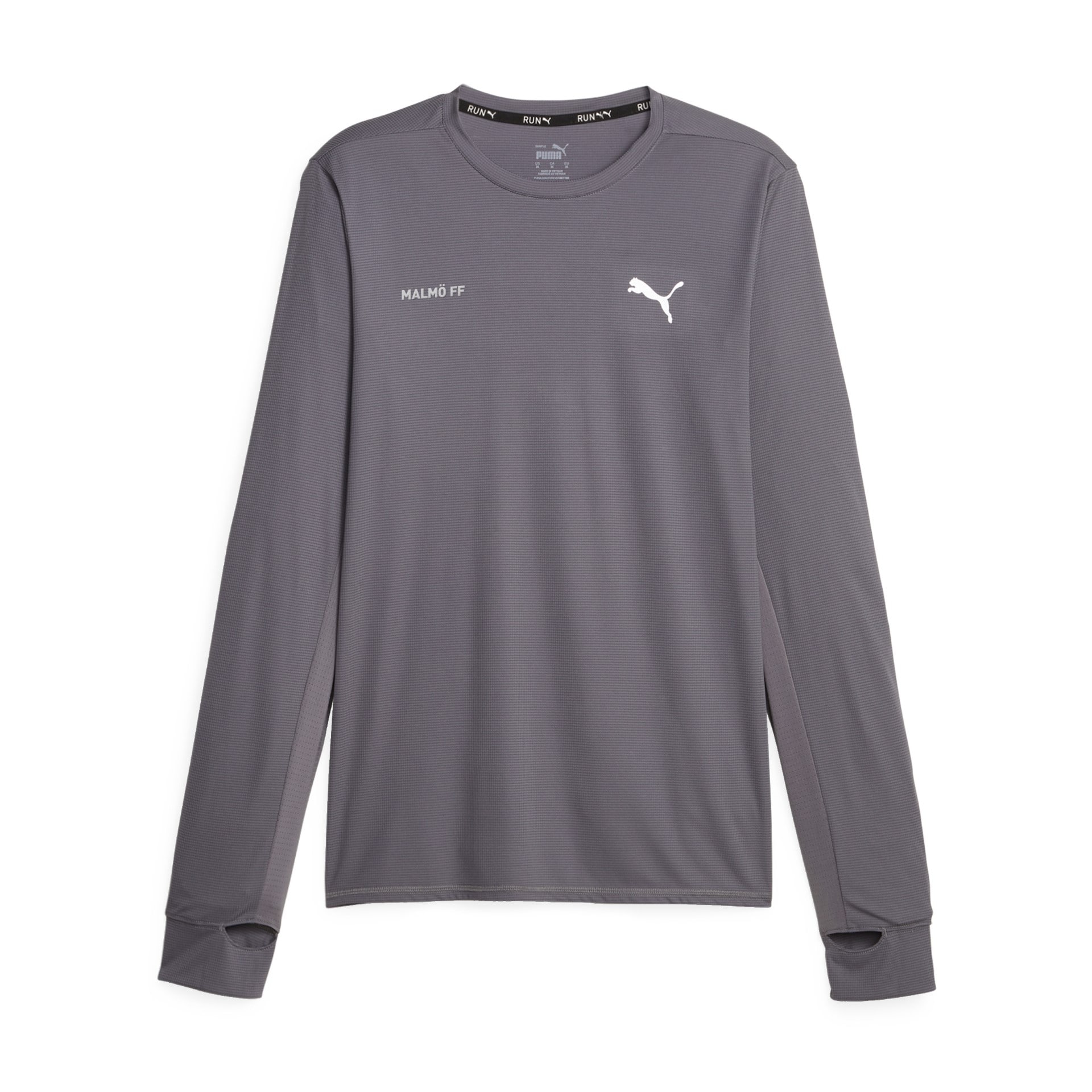 Puma RUN FAVORITE LS TEE M Cool Dark Gray 