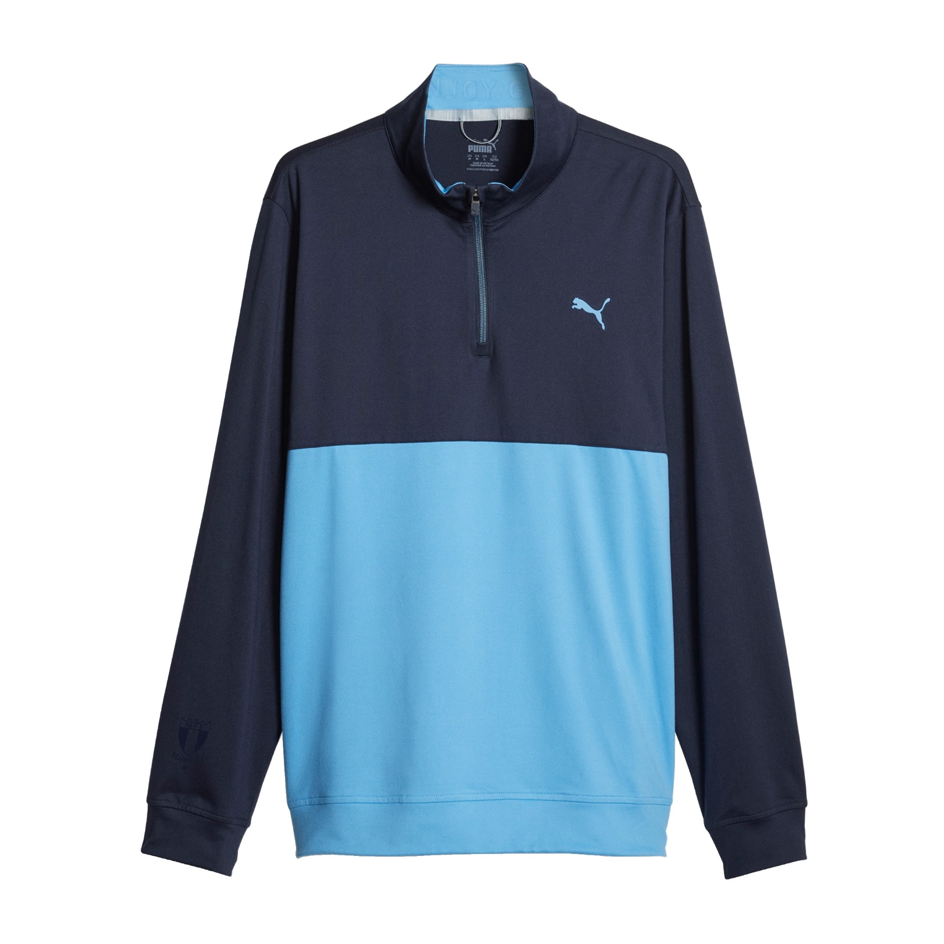 Puma Gamer Colorblock 1/4 Zip Navy Blazer