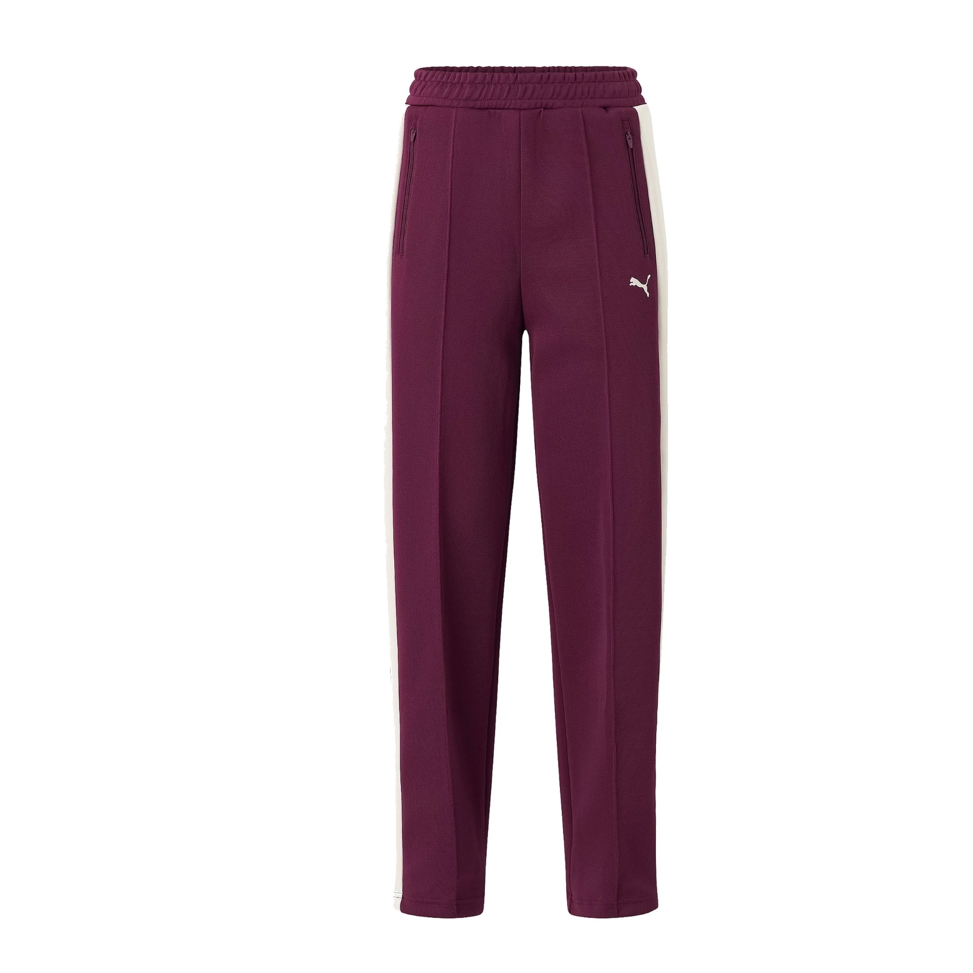 Puma T7 ALWAYS ON Straight Track Pants op Ruby red