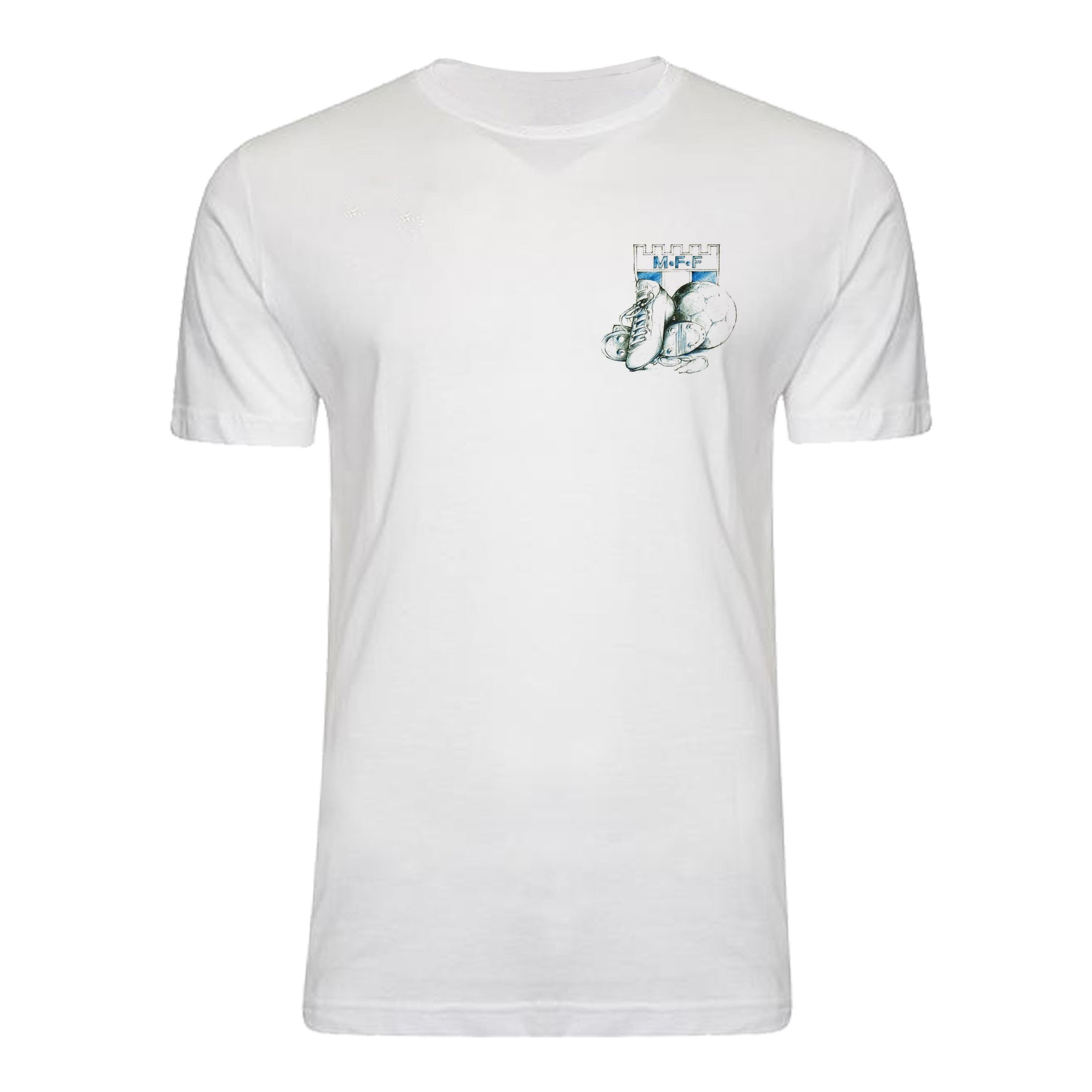 T-shirt vit retro 24 februari litet