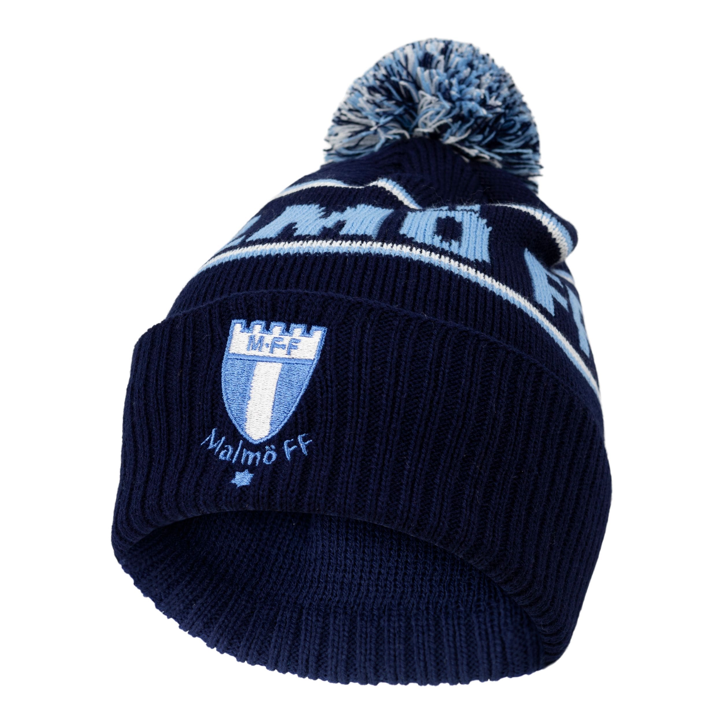 Mössa barn pompom Malmö FF marin